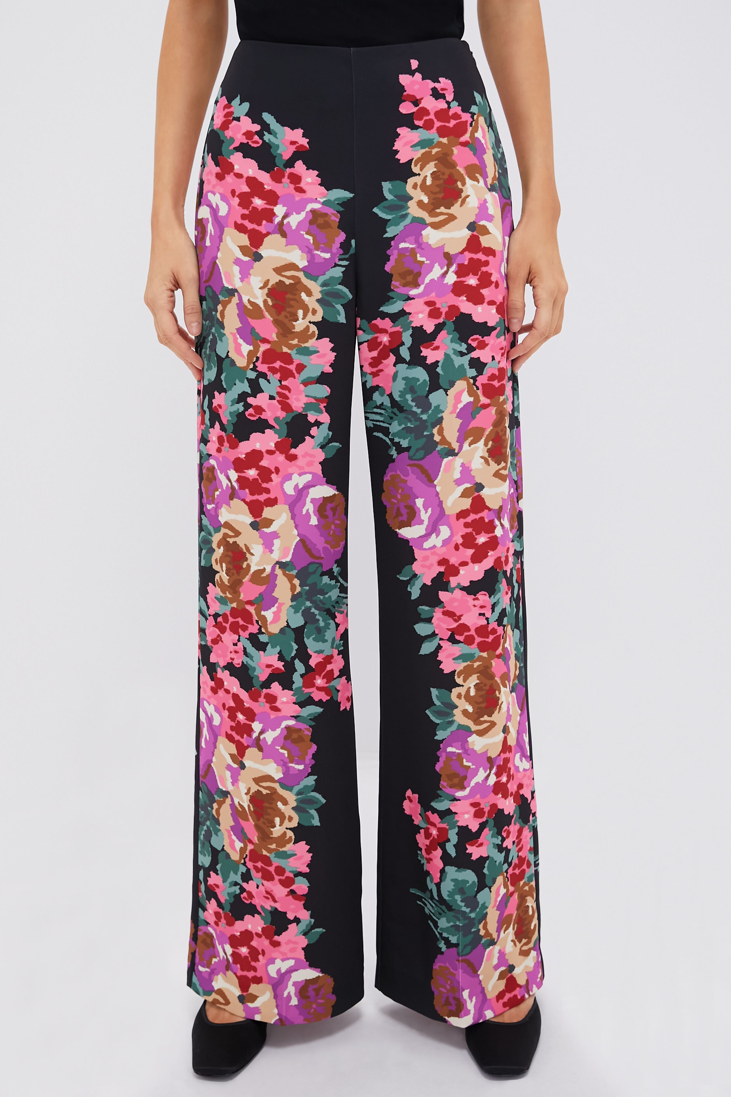 Climbing Roses Drapey Twill Erin Pants-Charming Tale Store