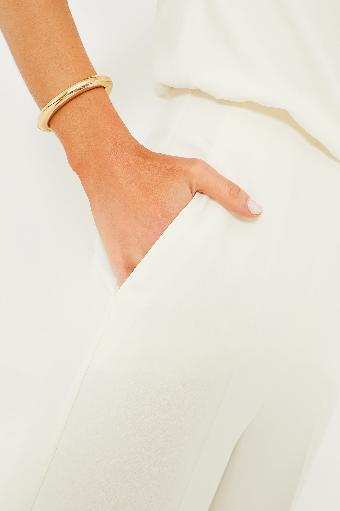 Wool White Lilia Jumpsuit-Charming Tale Store