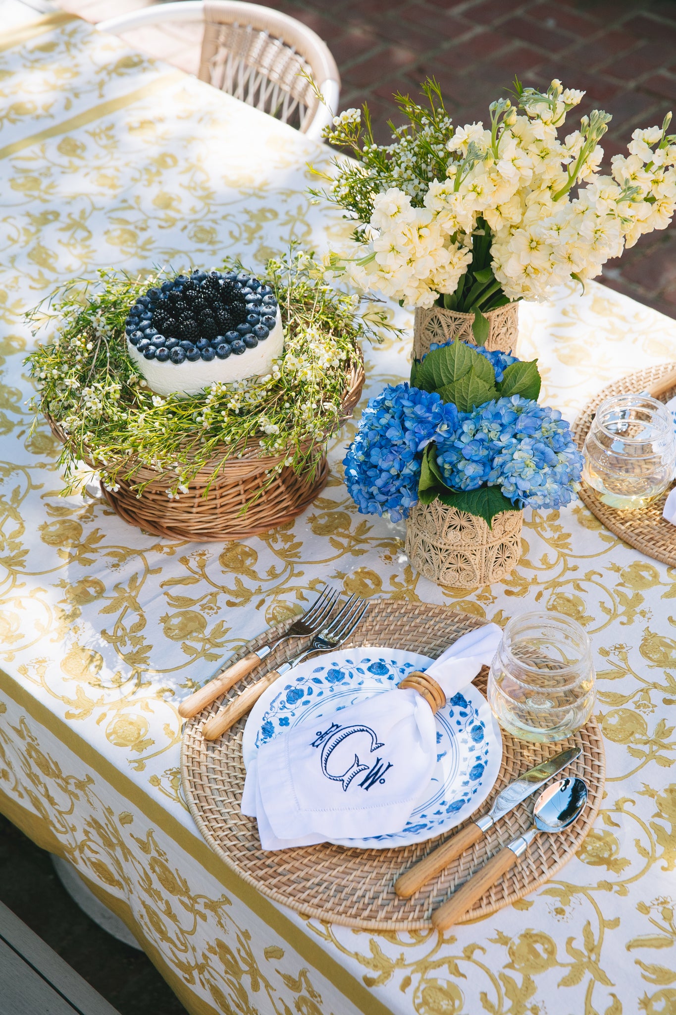 Wicker Cake Stand-Charming Tale Store