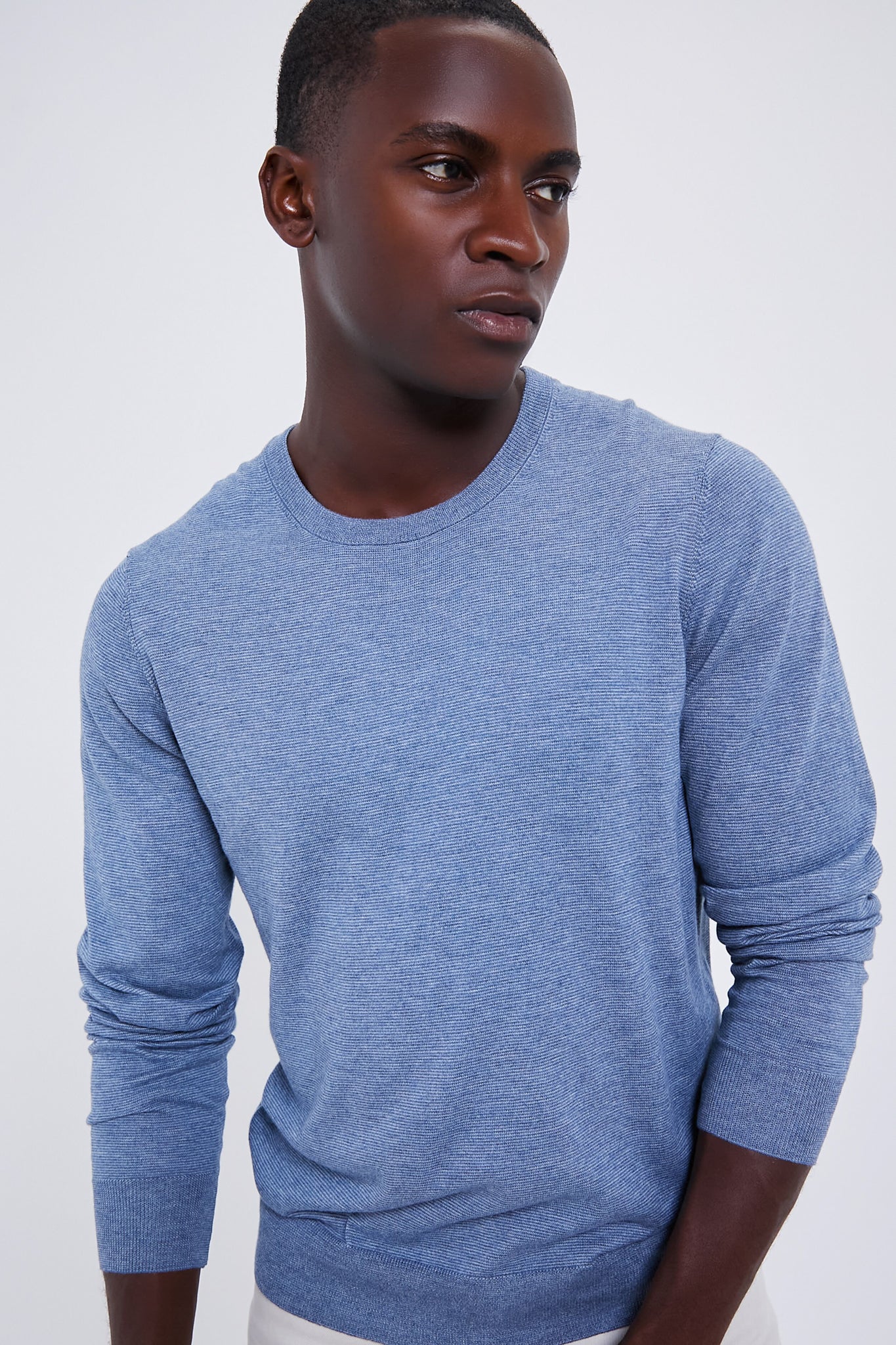 Sea Coast Heather Movement Crewneck Sweater-Charming Tale Store