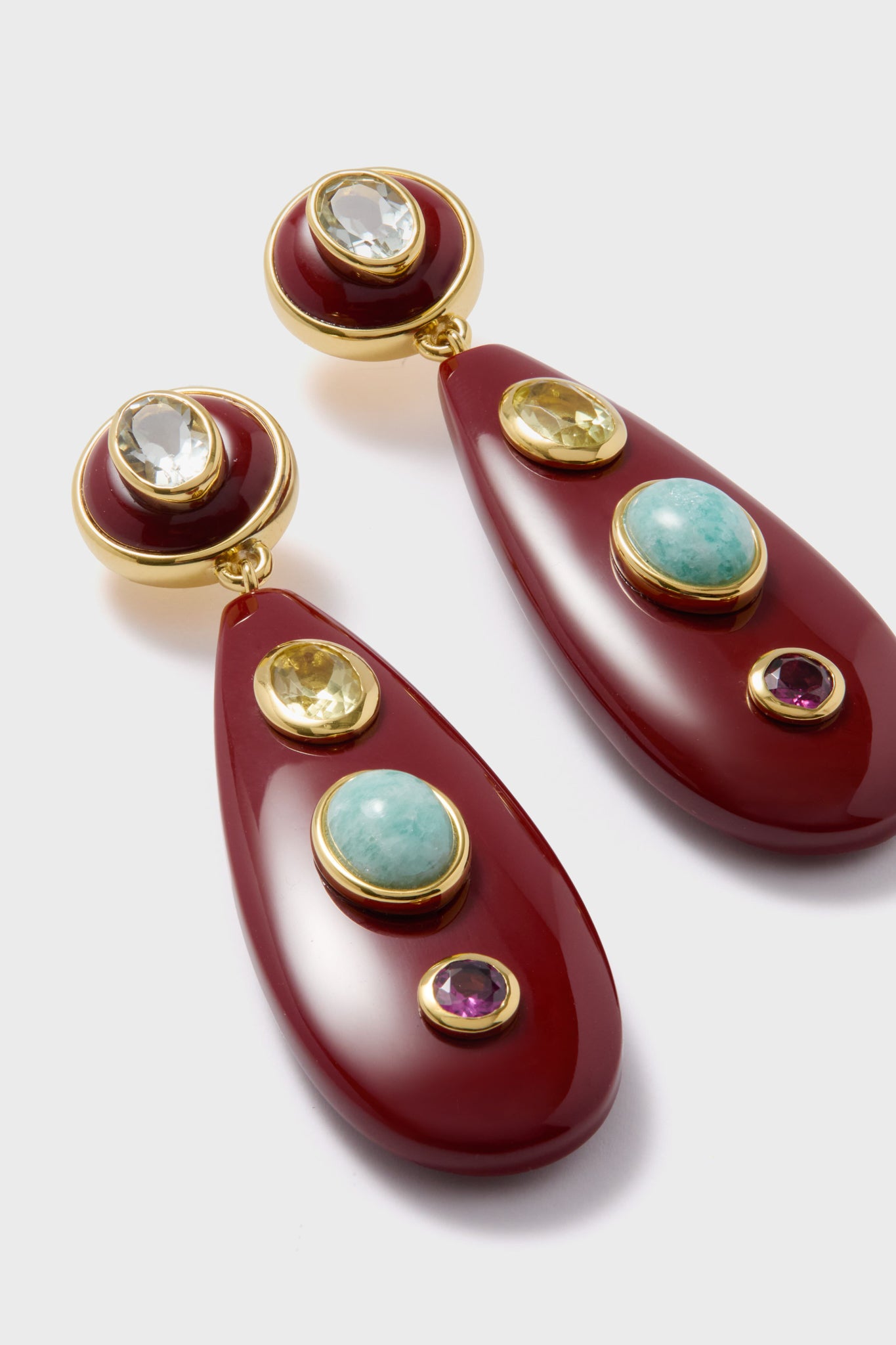 Chestnut Torre Earrings-Charming Tale Store