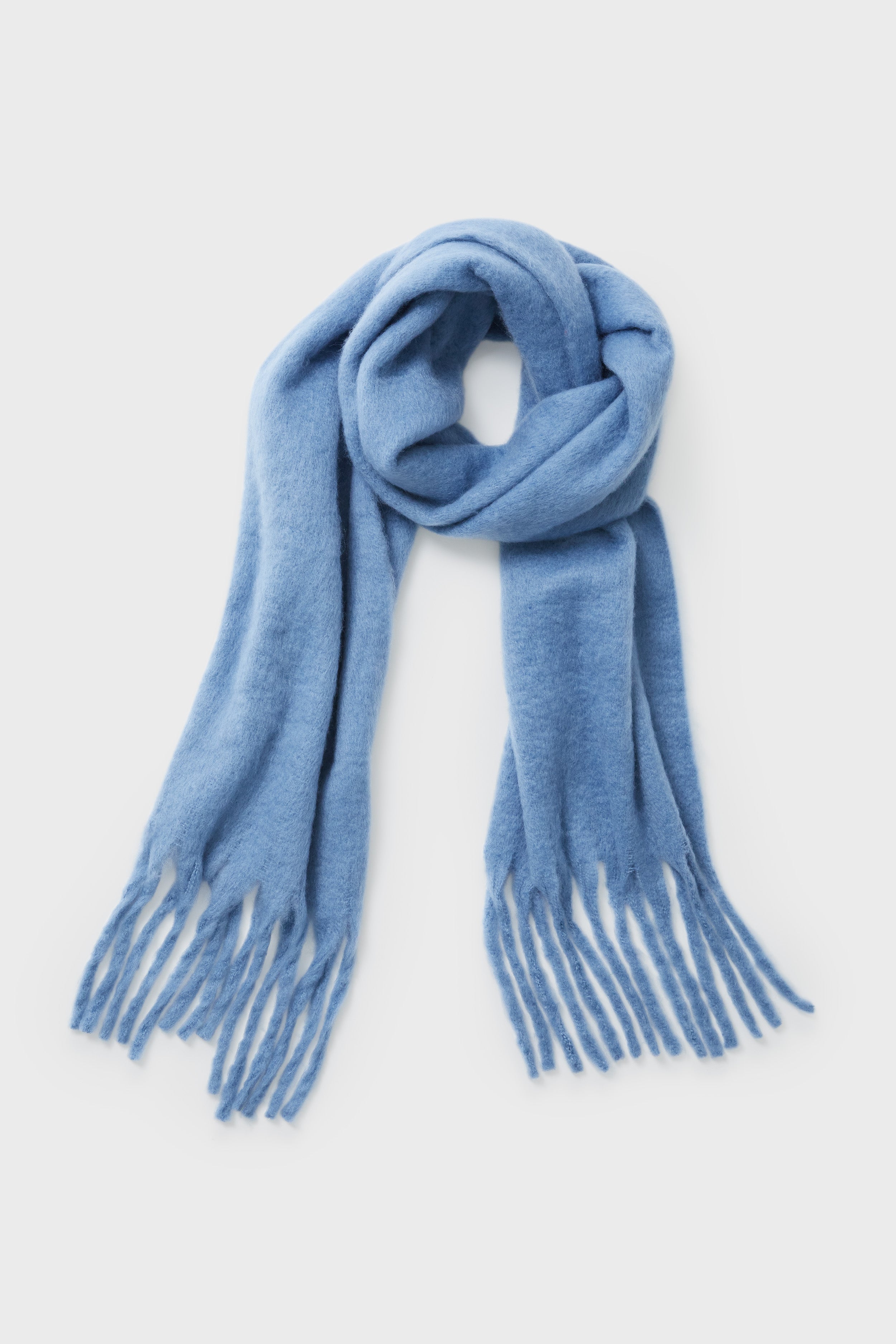Denim Chic Solid Scarf-Charming Tale Store