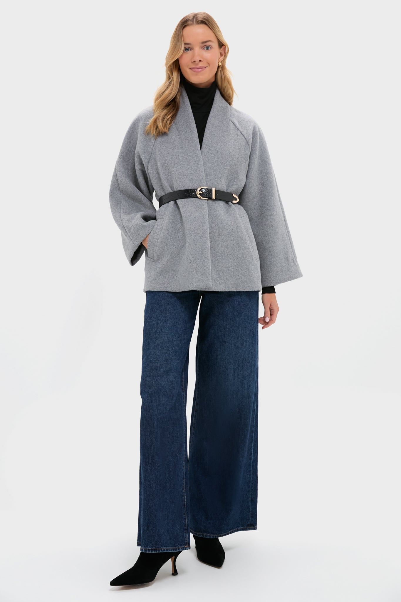 Gray Odelie Cape-Charming Tale Store