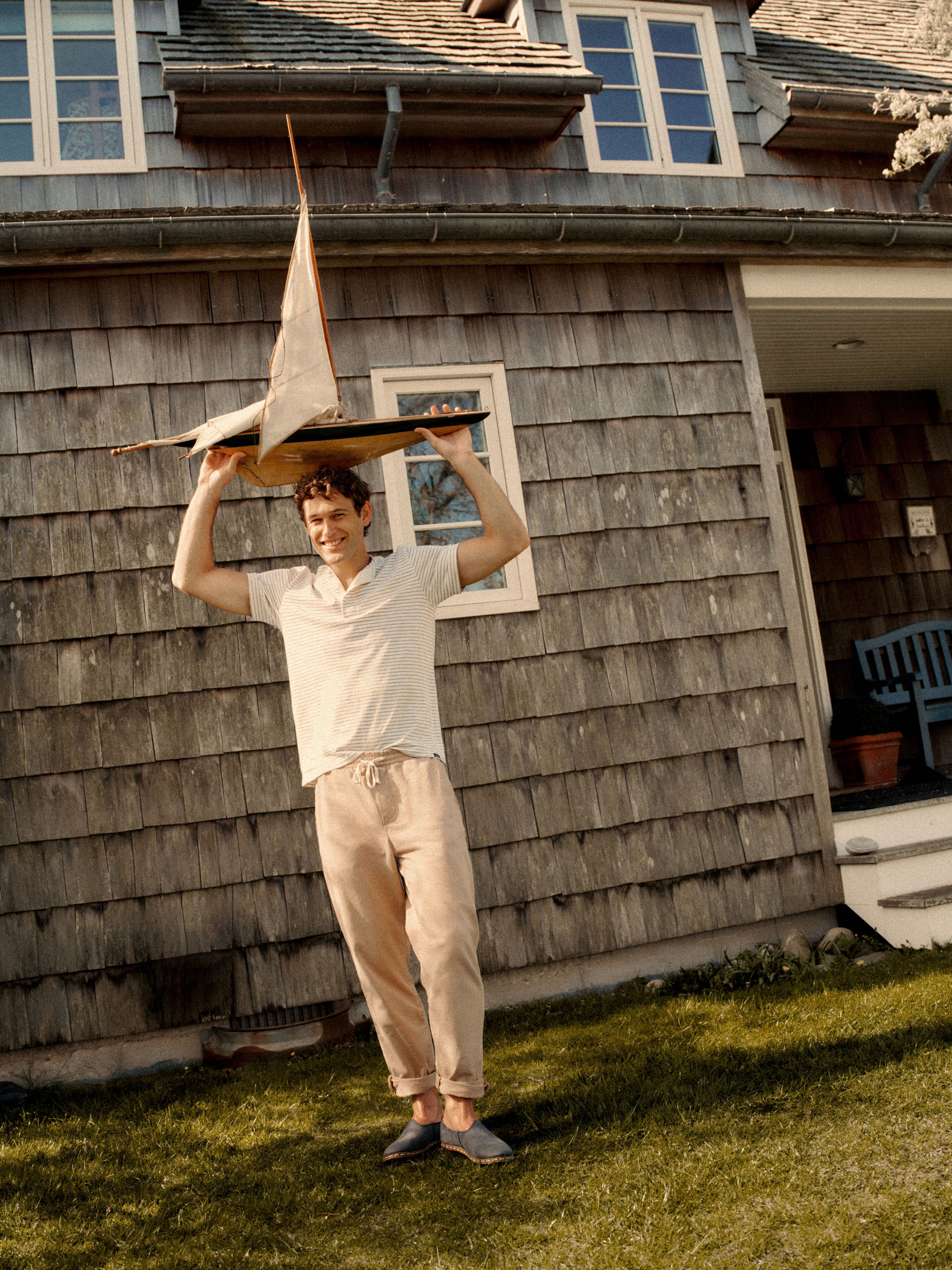 Faded Khaki Athletic Fit Saturday Pant-Charming Tale Store