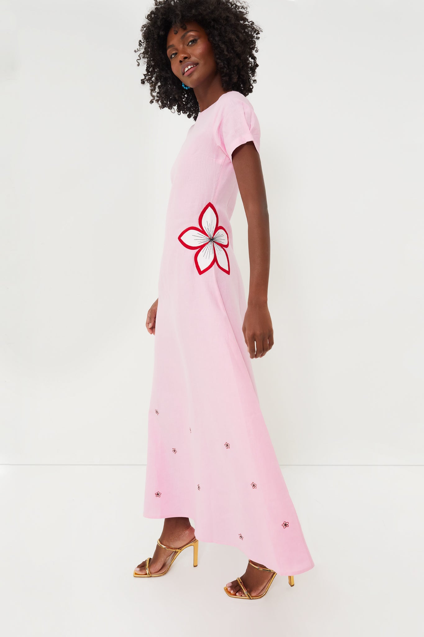 Fondant Pink Kandra Maxi Dress-Charming Tale Store