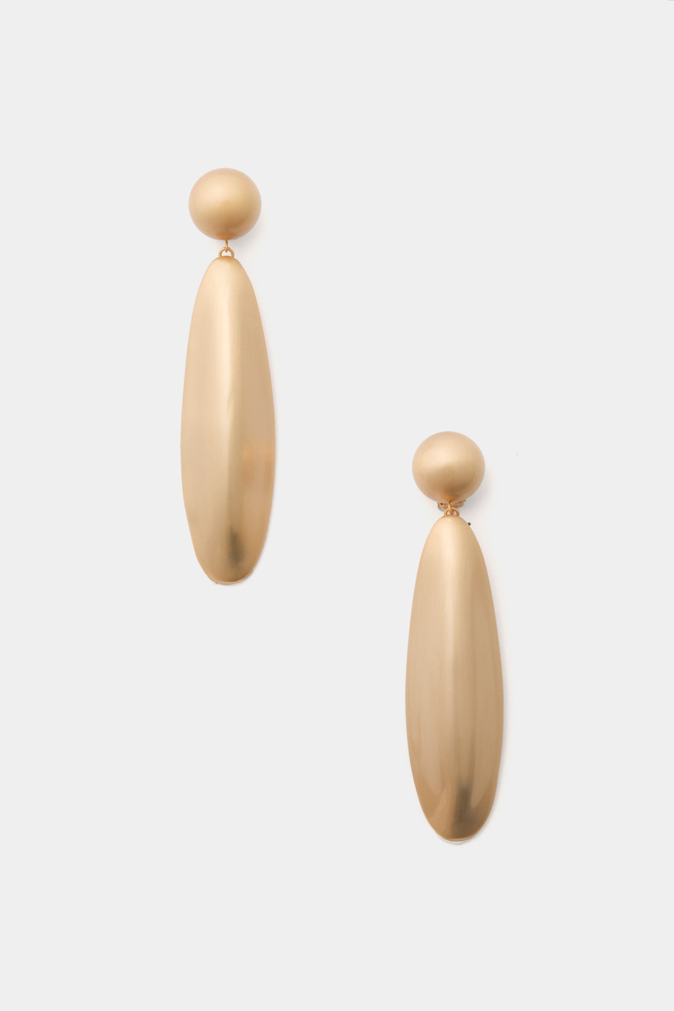Brushed Brass Fiore Earring-Charming Tale Store