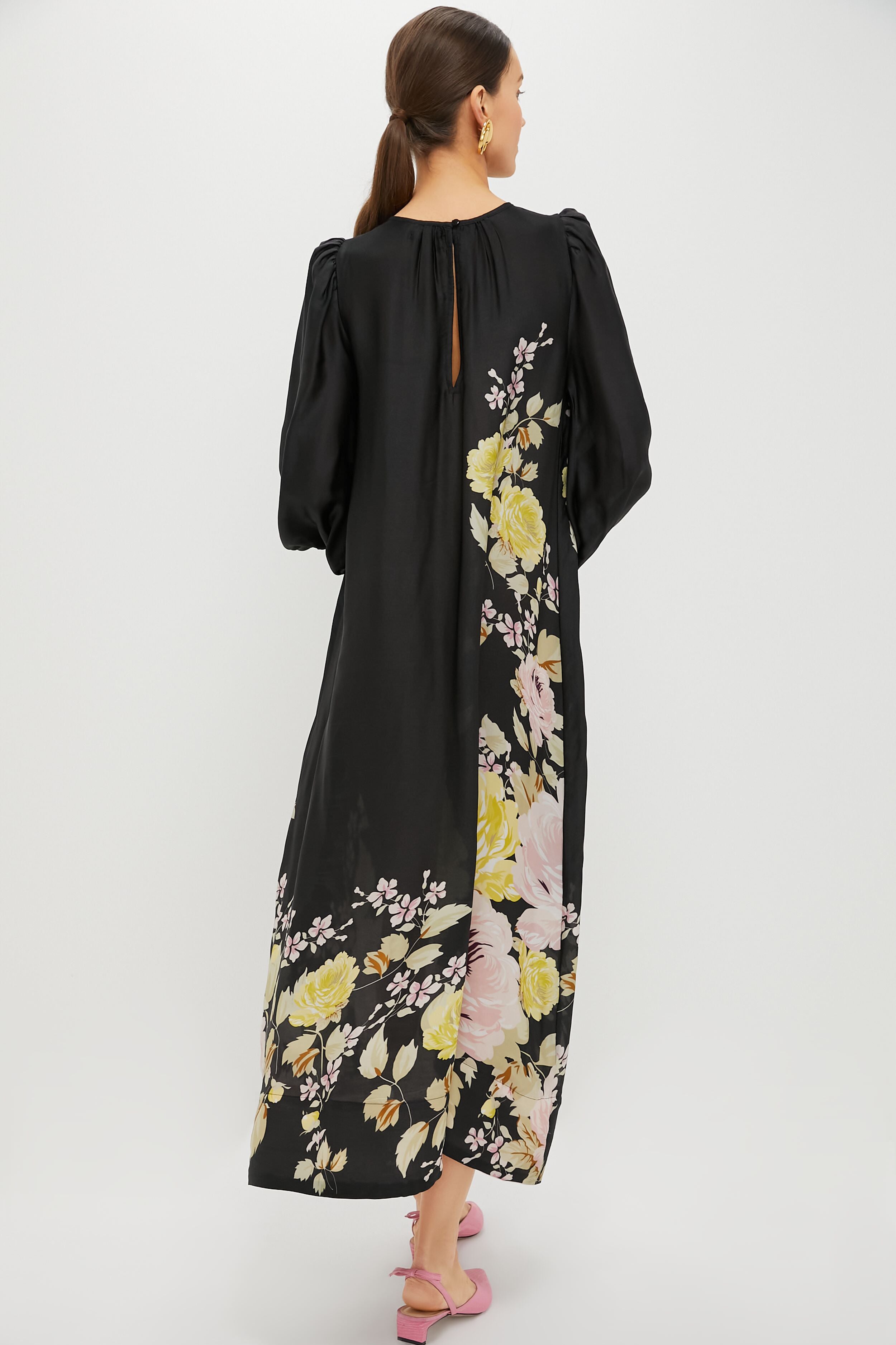 Growing Flower Organza Relaxed Dress-Charming Tale Store