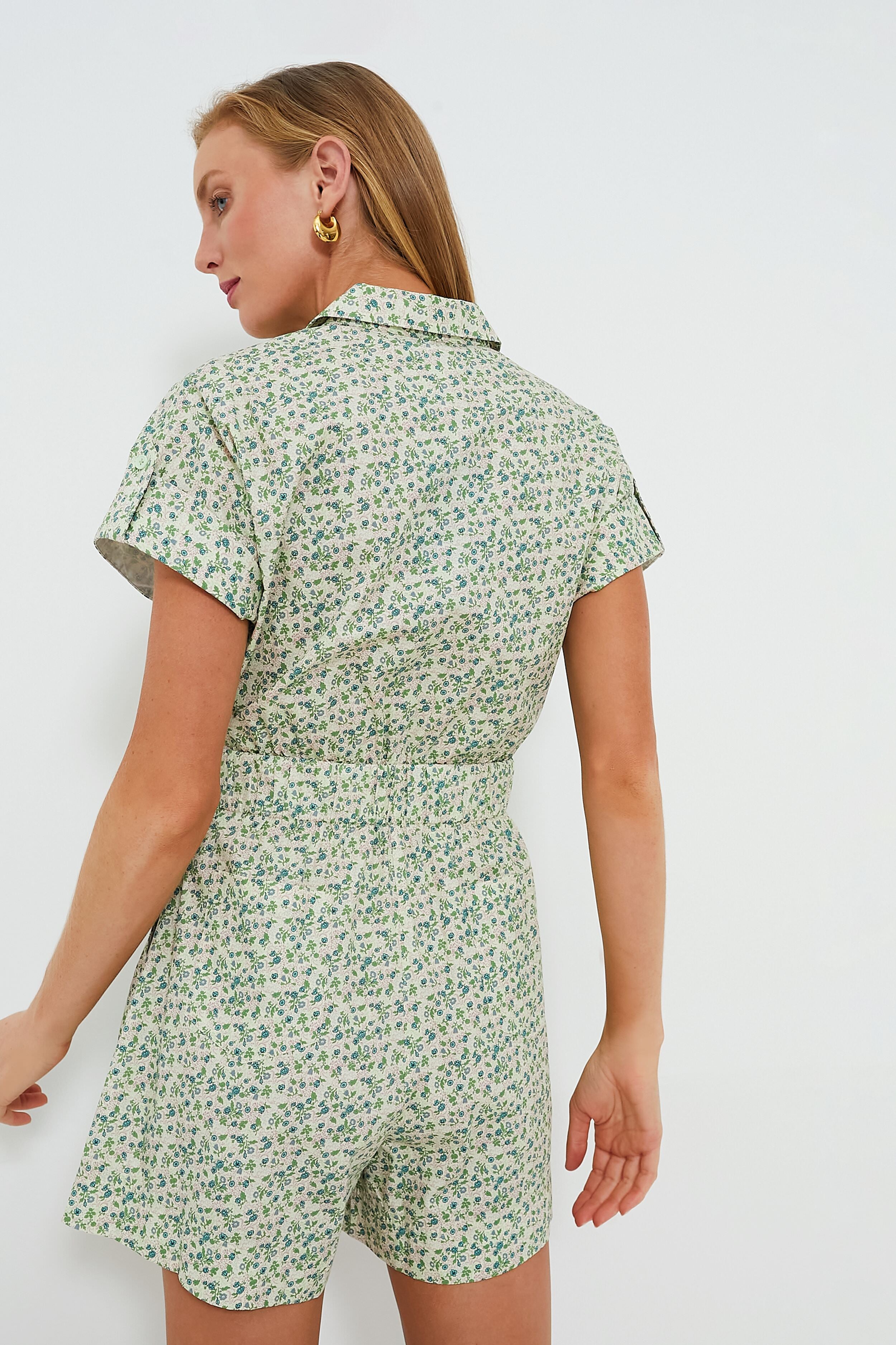 Vintage Floral Reed Jumpsuit-Charming Tale Store