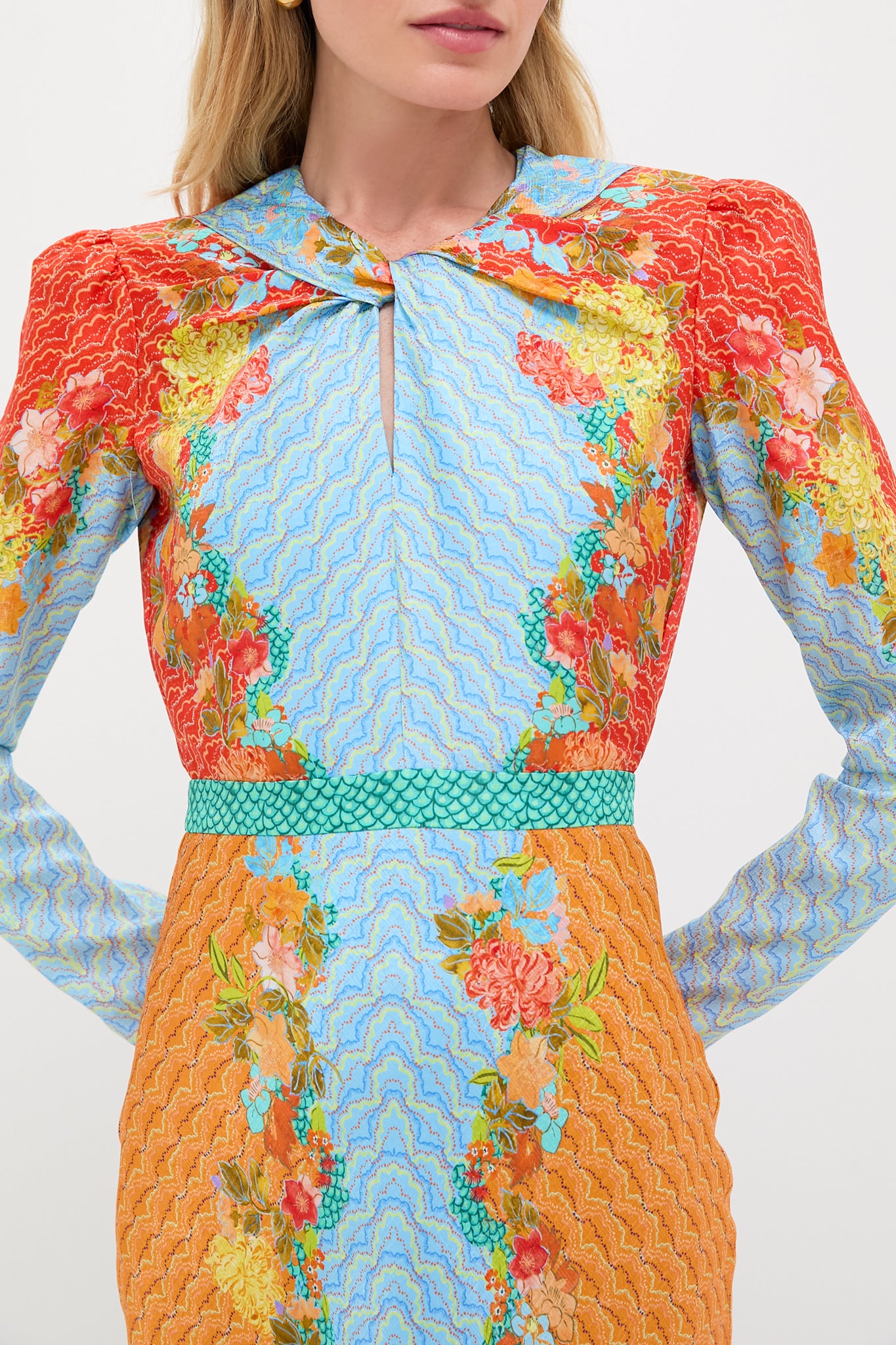 Florentina Cloud Caludia Midi Dress-Charming Tale Store