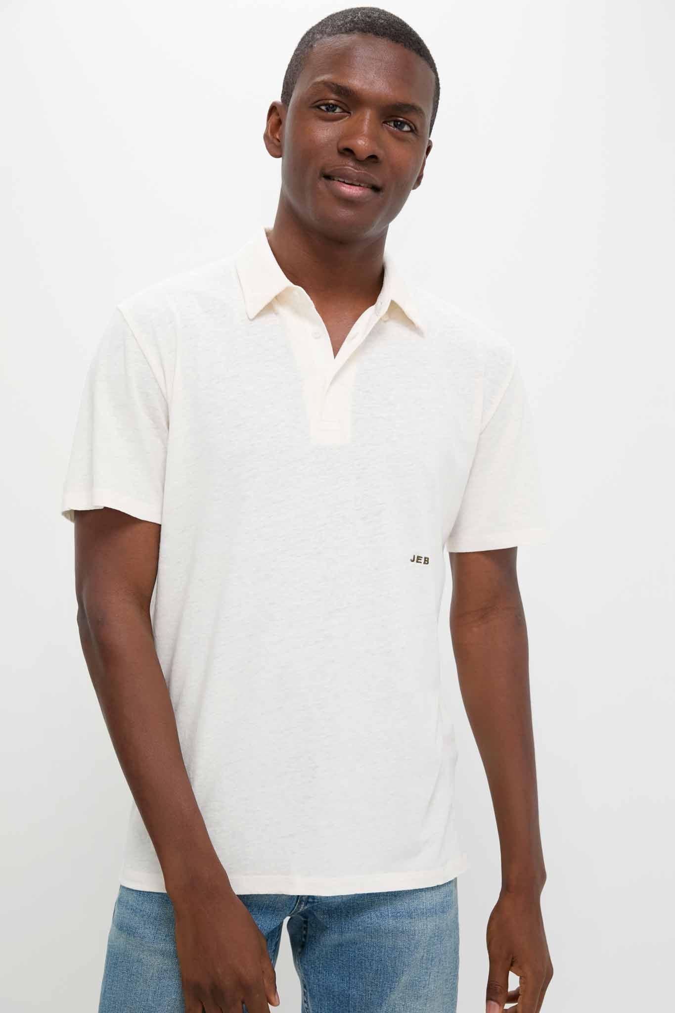 Sand Drift Linen Polo-Charming Tale Store