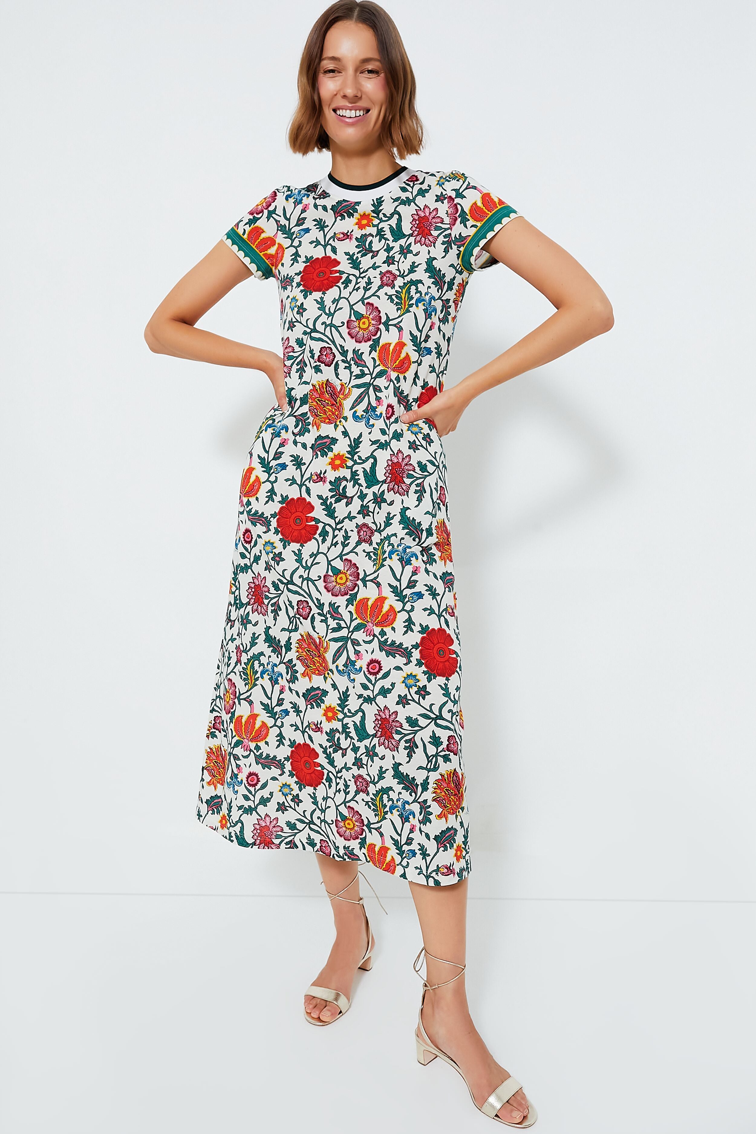 Dragonflower Mini Barre Sporty Swing Dress-Charming Tale Store