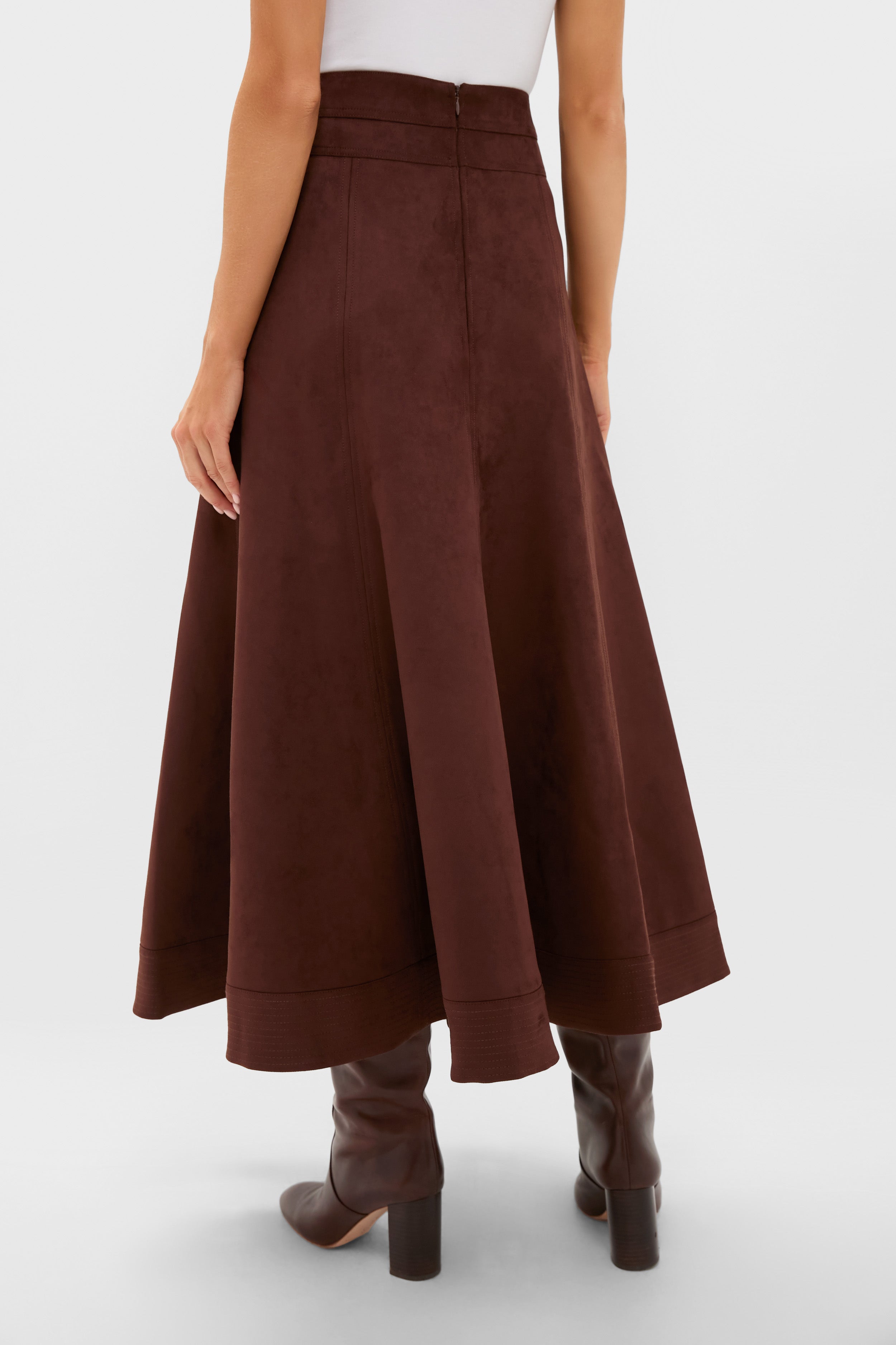 Ganache Vegan Suede Brynn Skirt-Charming Tale Store