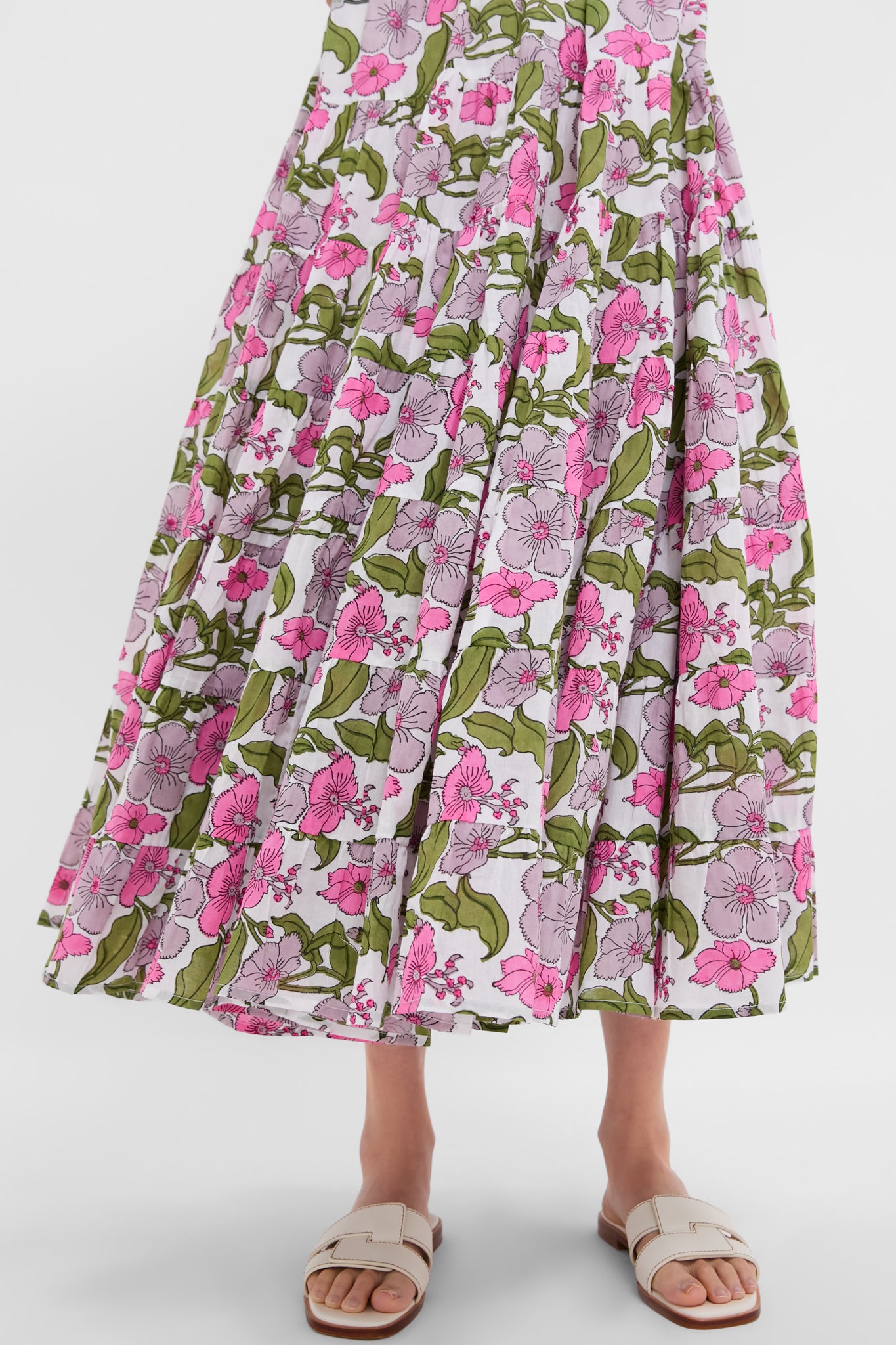 Flower Power Print Alice Dress-Charming Tale Store