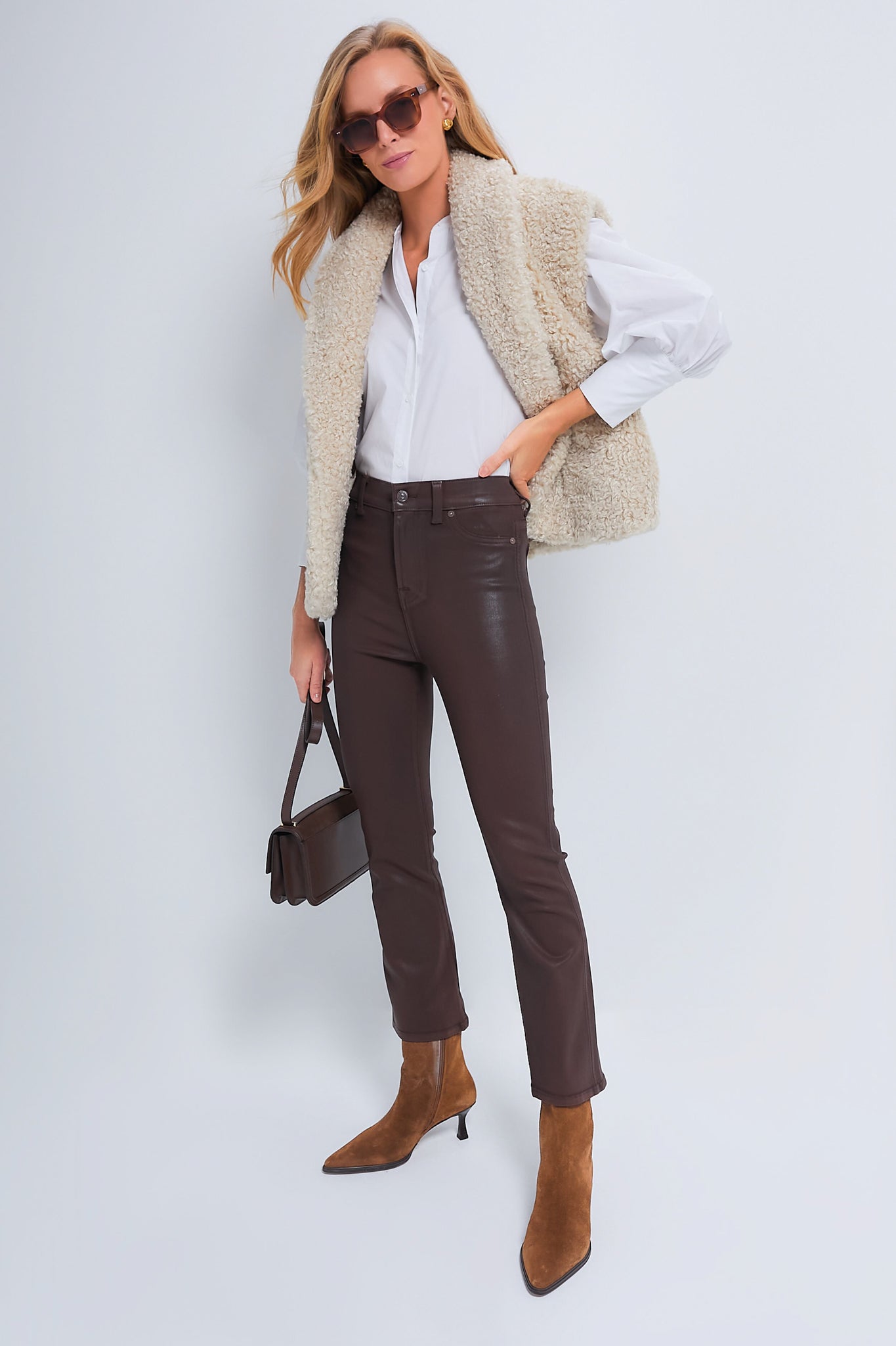 White Long Sleeve Vail Blouse-Charming Tale Store