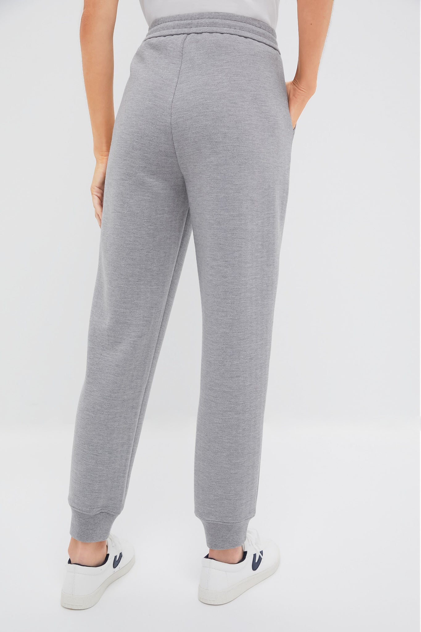 Gray Herringbone Becker Joggers-Charming Tale Store
