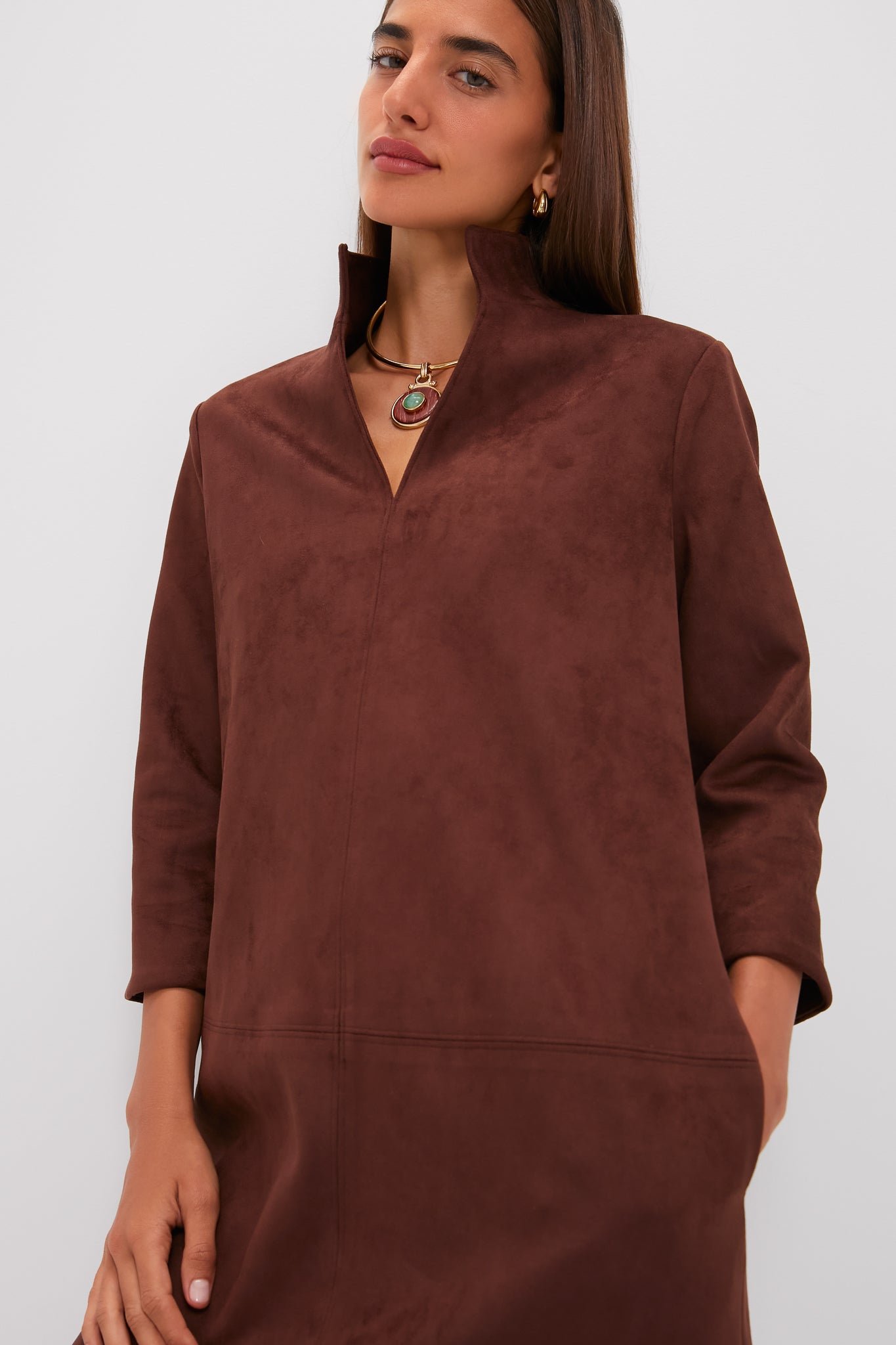Ganache Vegan Suede Clifton Dress-Charming Tale Store