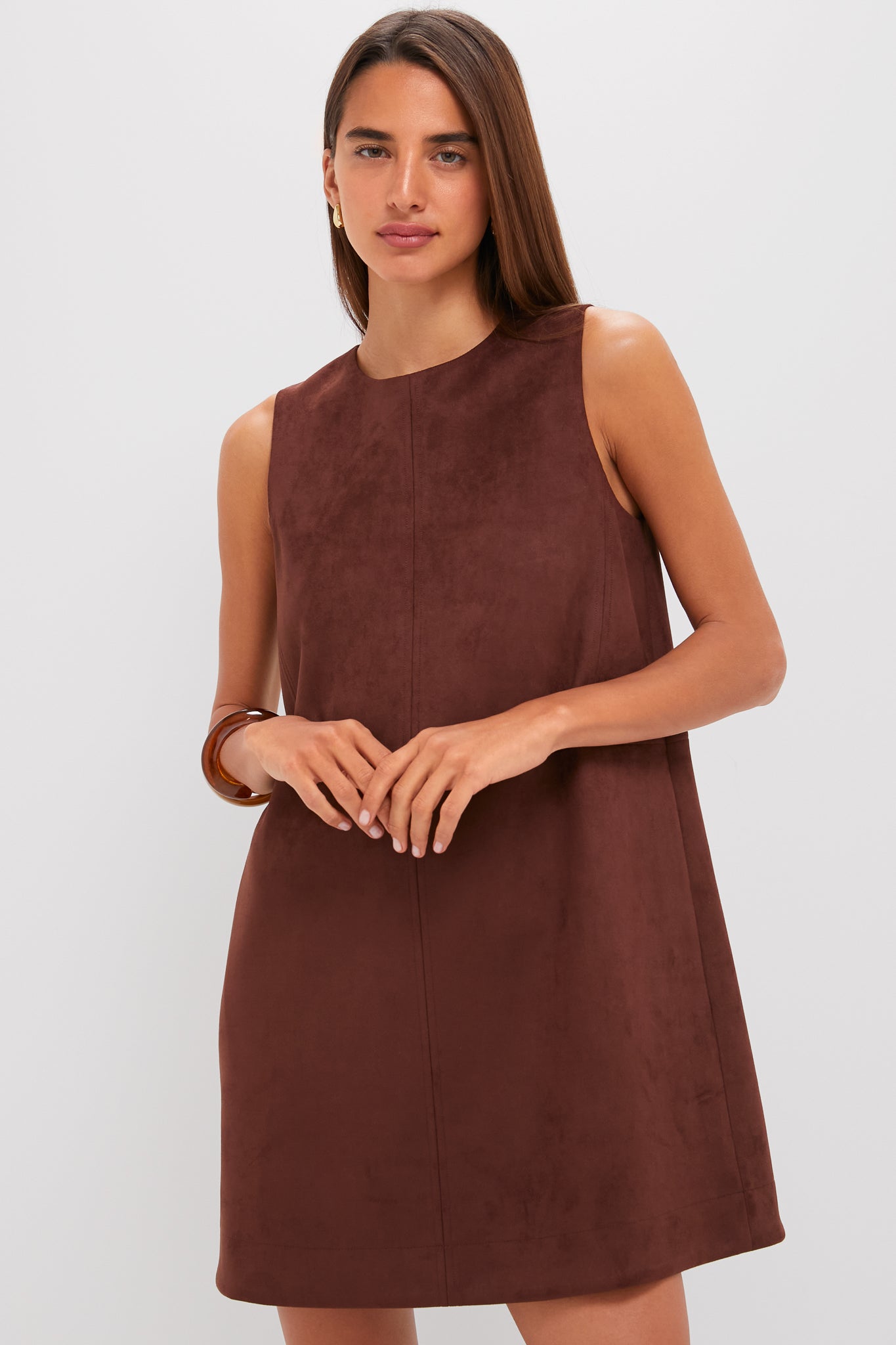Ganache Vegan Suede Marlowe Dress-Charming Tale Store
