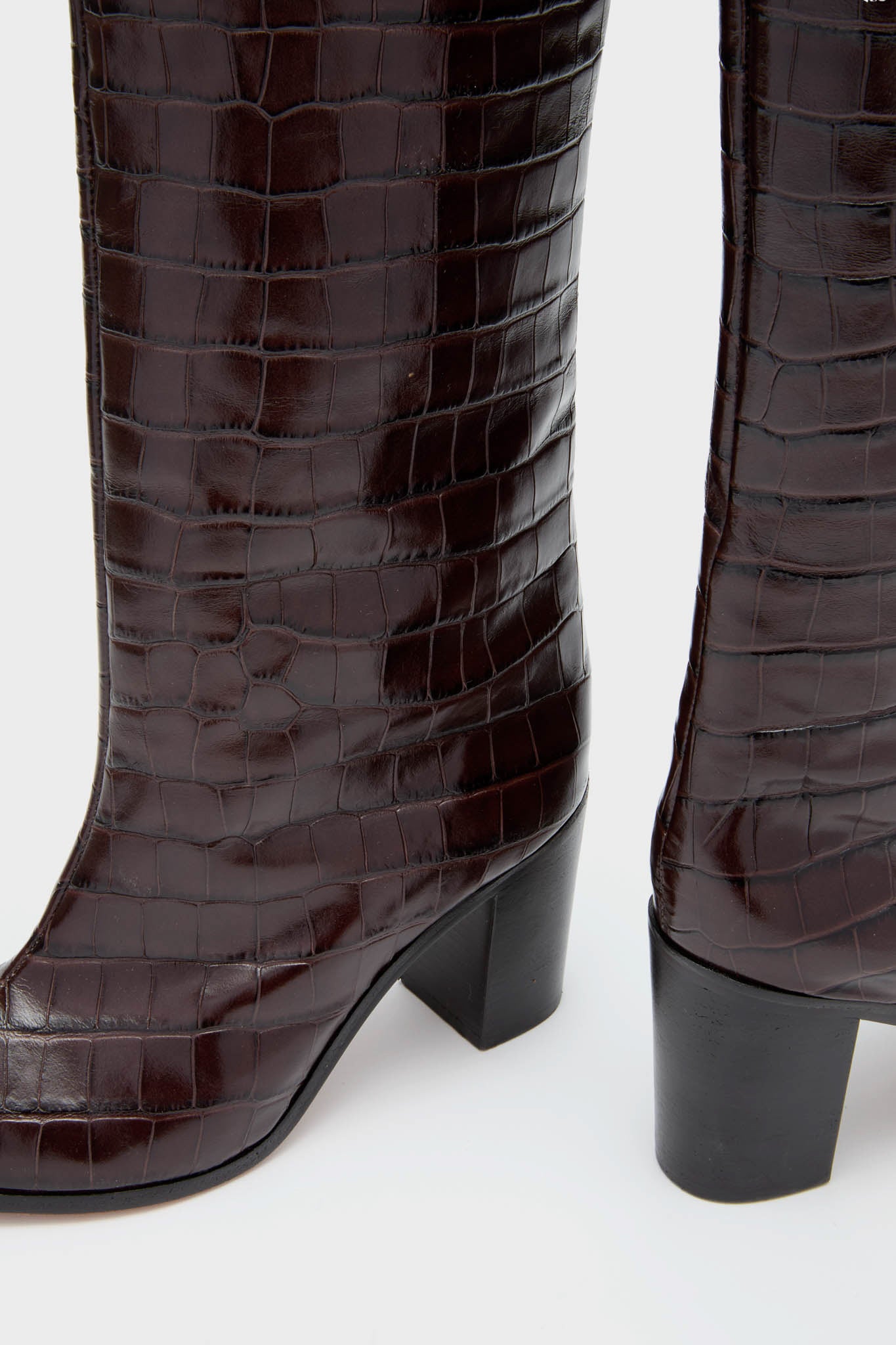 Dark Chocolate Maryana Block Heels-Charming Tale Store