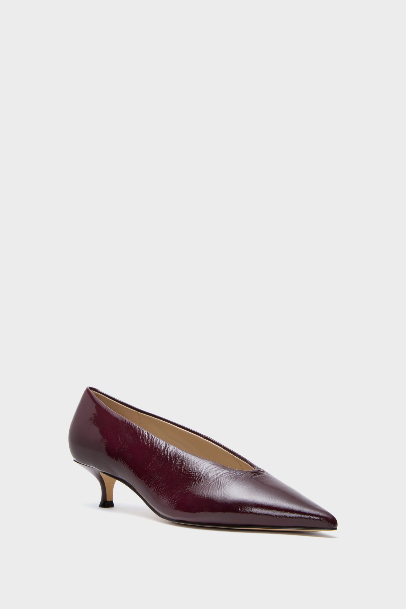 Dark Red Cecile Heels-Charming Tale Store