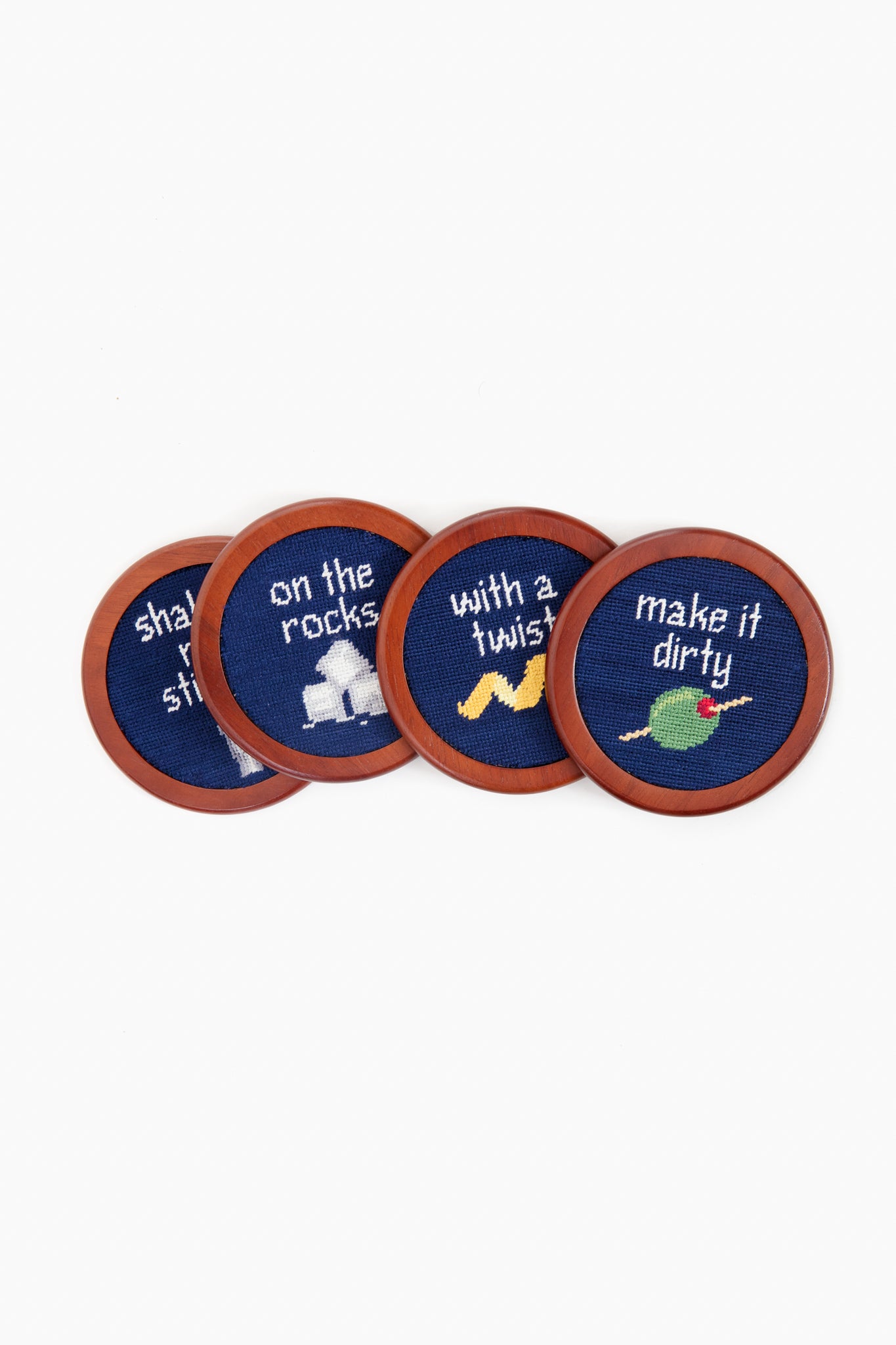 Cocktail Orders Needlepoint Coaster Set-Charming Tale Store