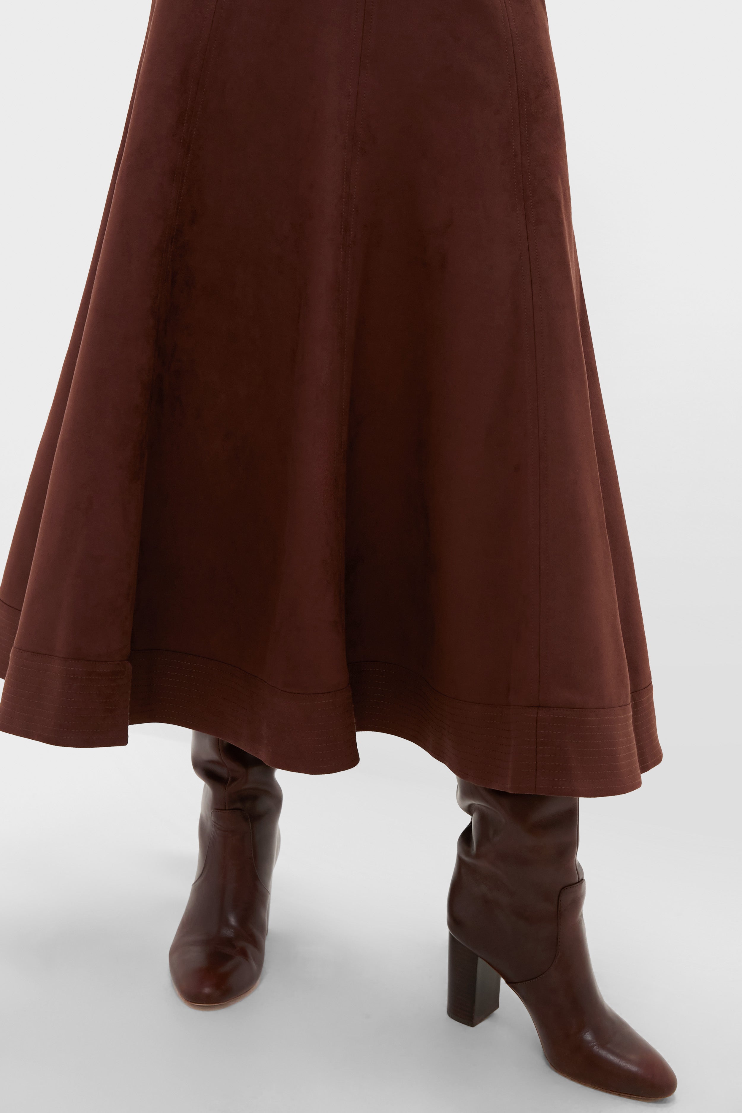 Ganache Vegan Suede Brynn Skirt-Charming Tale Store