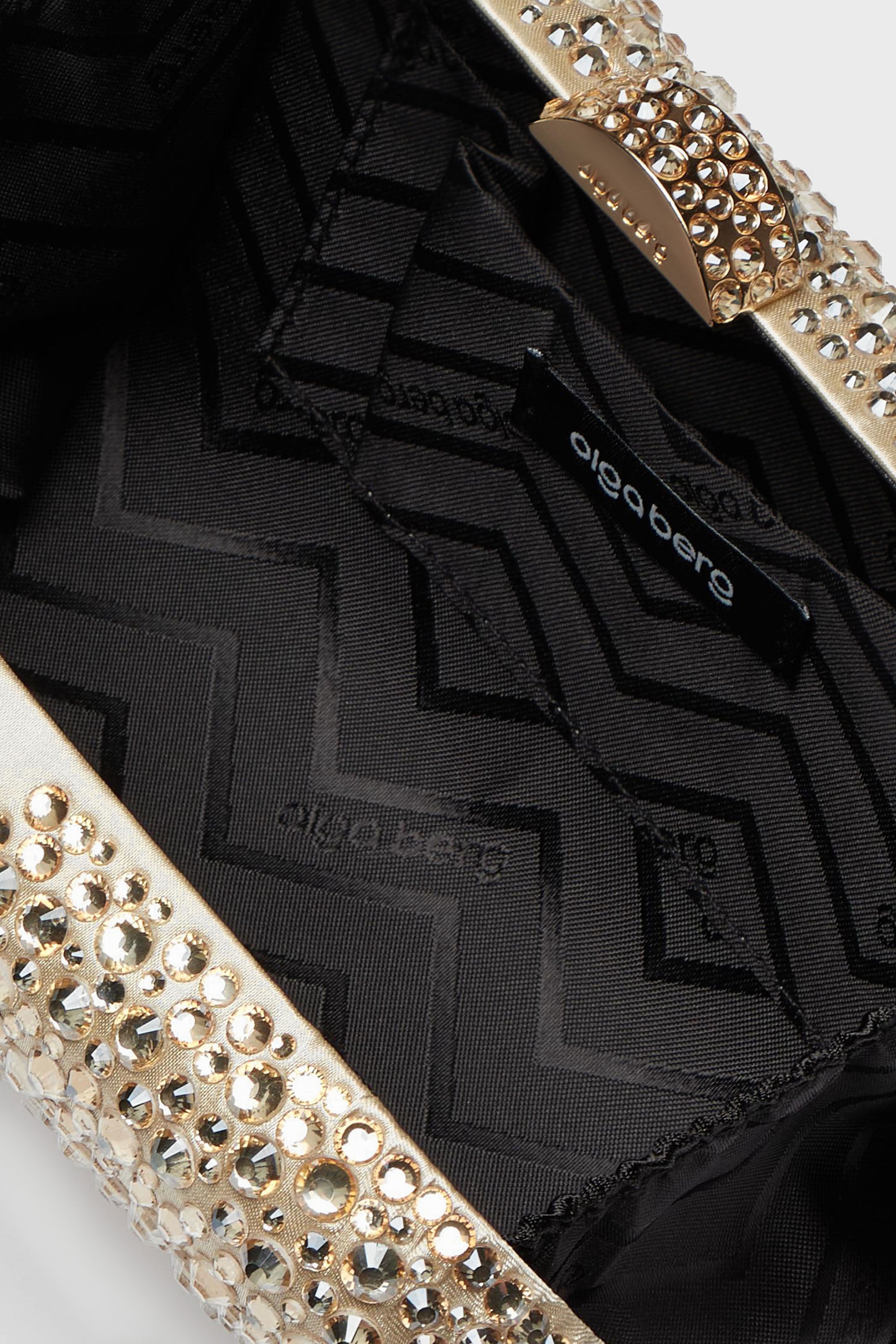 Champagne Casey Hot Fix Encrusted Clutch-Charming Tale Store