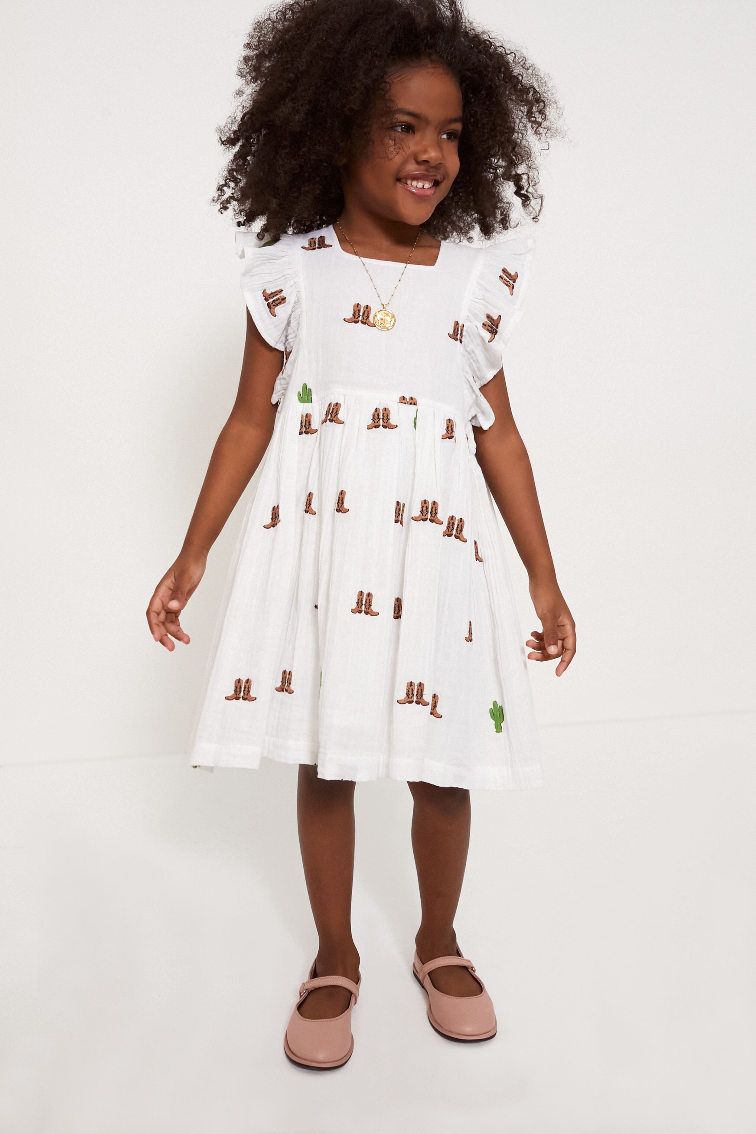Rodeo Embroidery Elsie Dress-Charming Tale Store