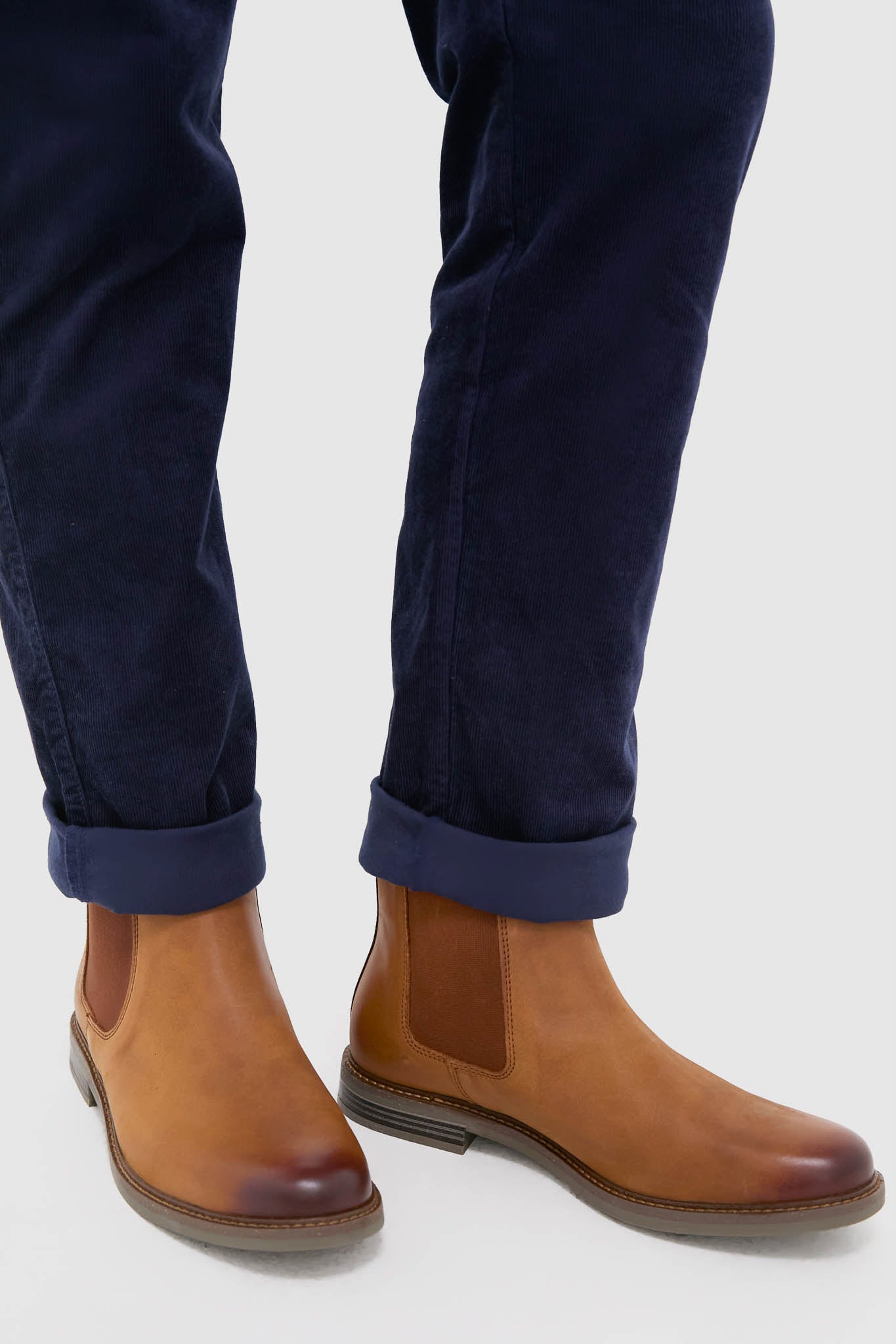 Dark Tan Farsley Chelsea Boots-Charming Tale Store