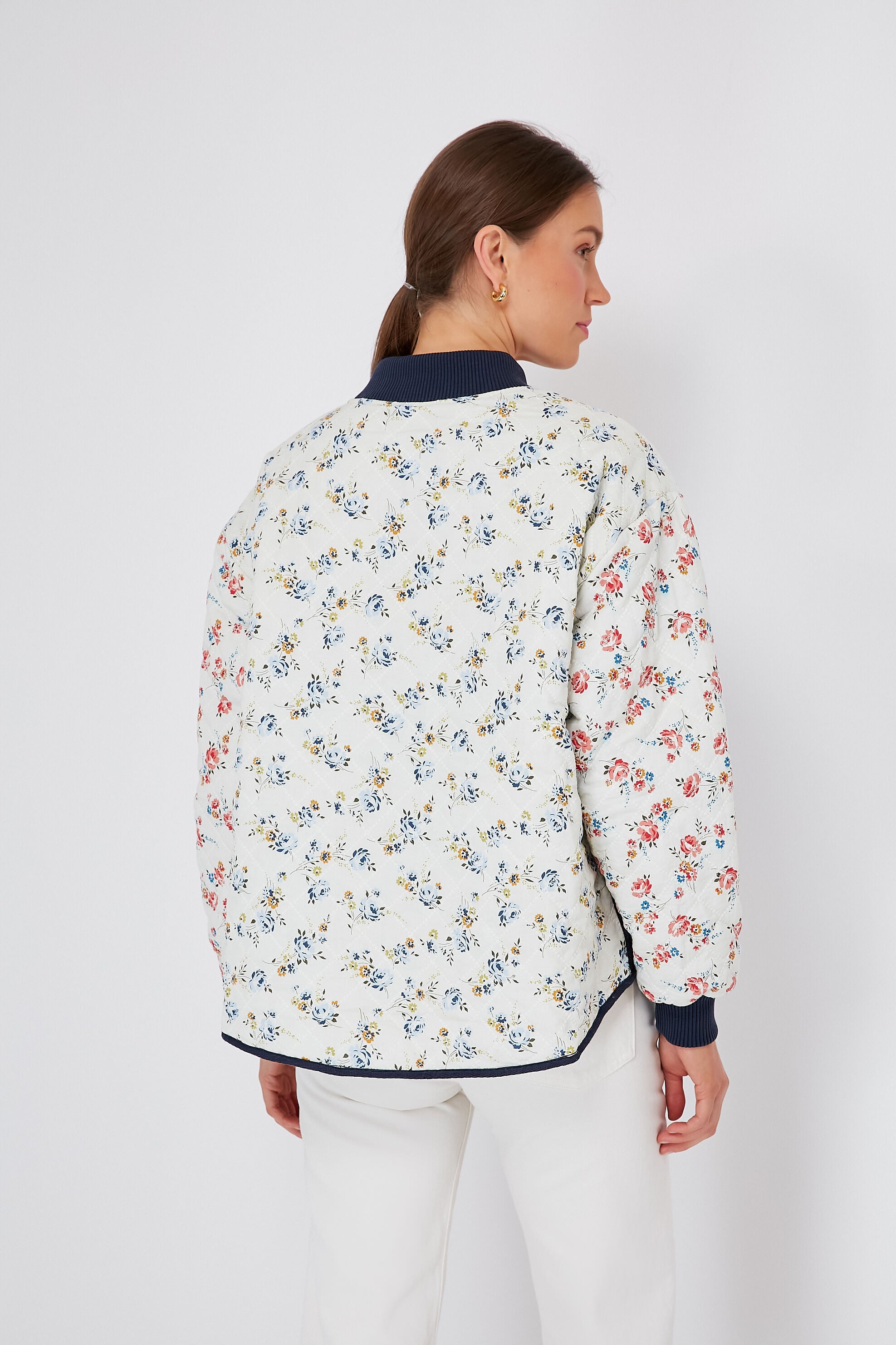 Carolina Rose Patchwork The Reversible Quilted Bomber-Charming Tale Store