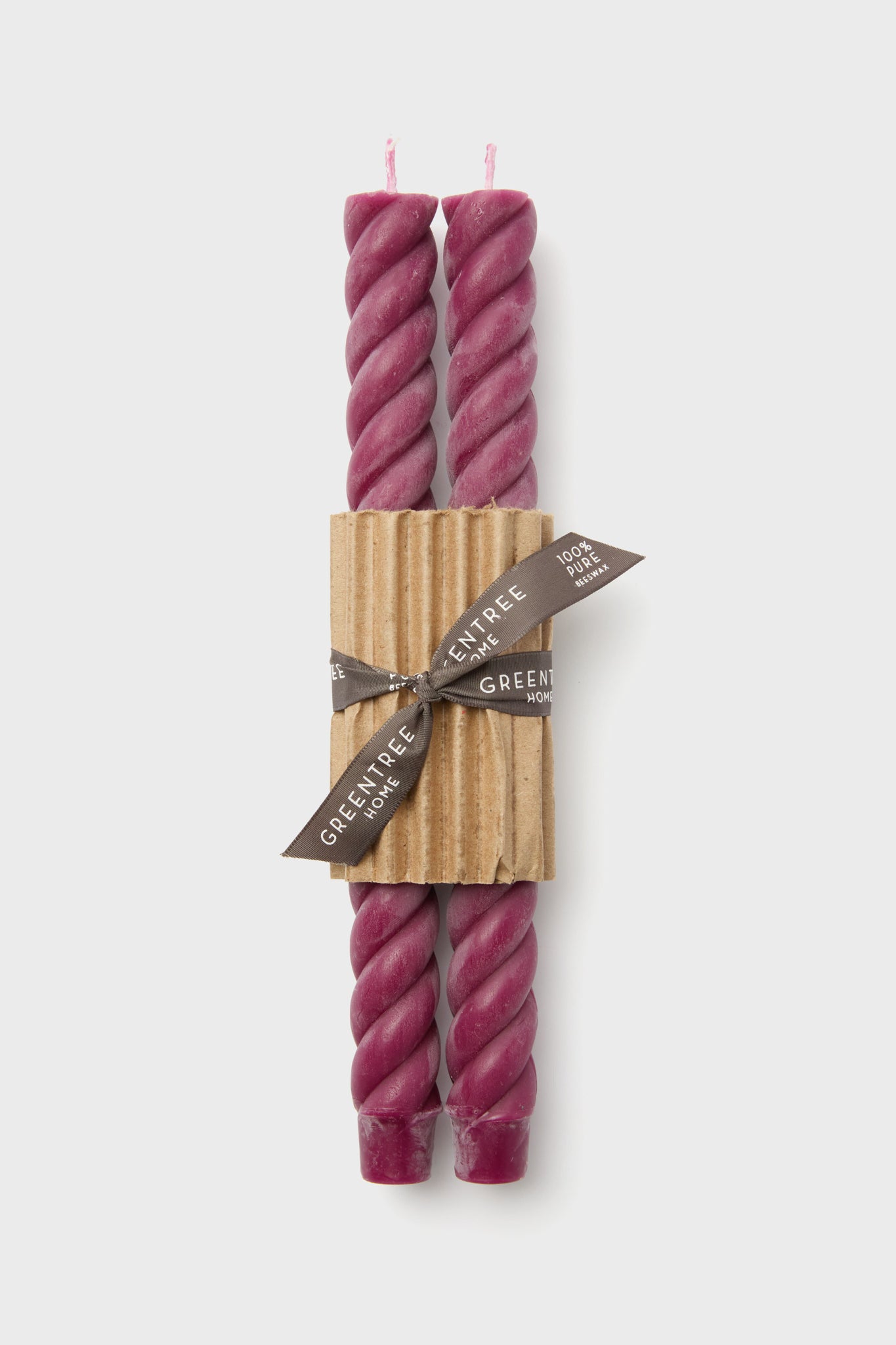 Wild Plum Rope Tapers Pair-Charming Tale Store