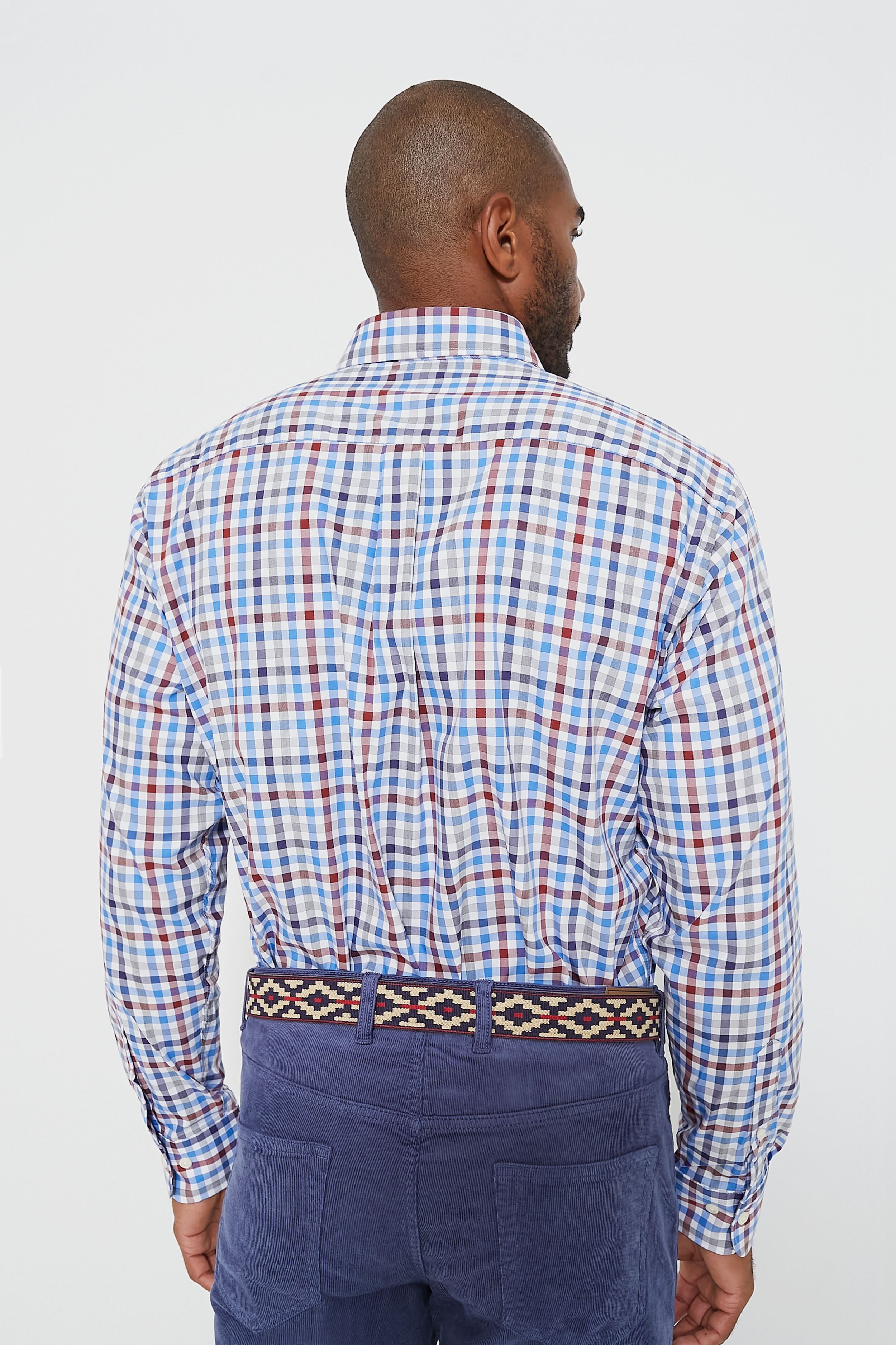 White Orin Cotton-Stretch Sport Shirt-Charming Tale Store