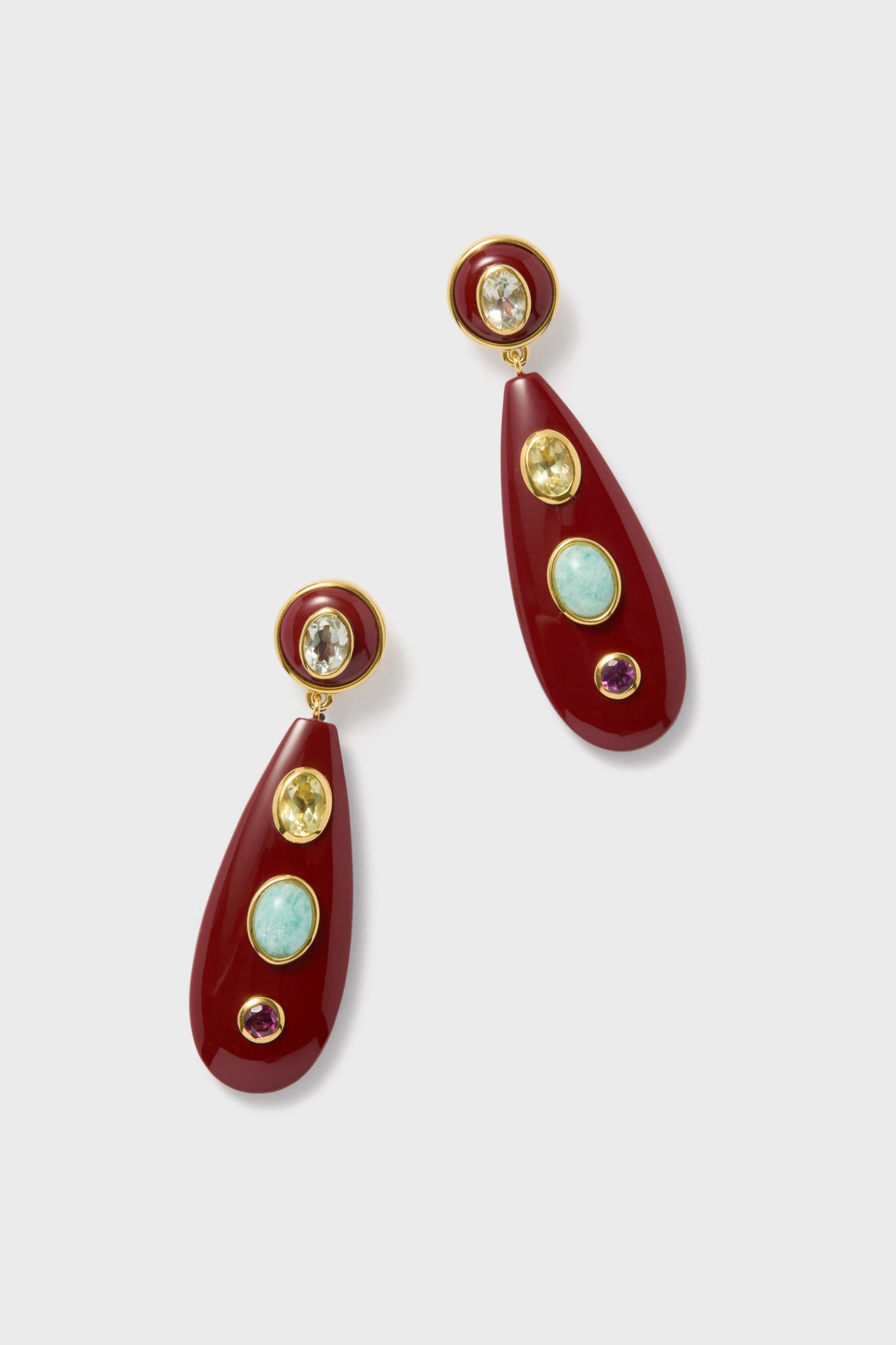 Chestnut Torre Earrings-Charming Tale Store