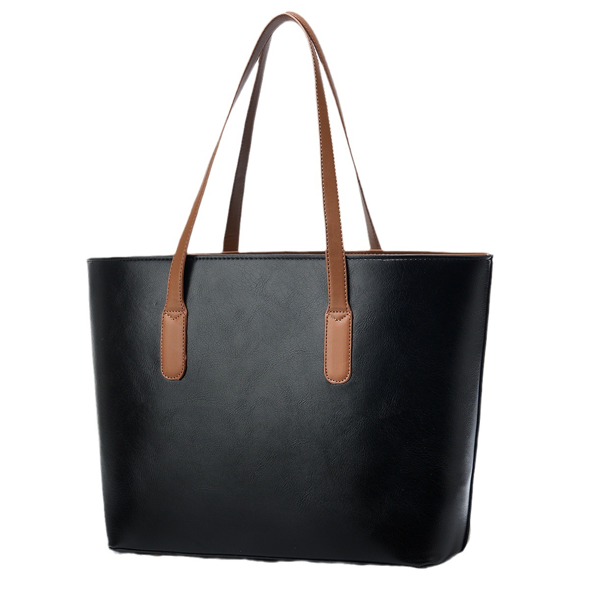 Smooth PU Leather Satchel — Perfect for Daily Wear