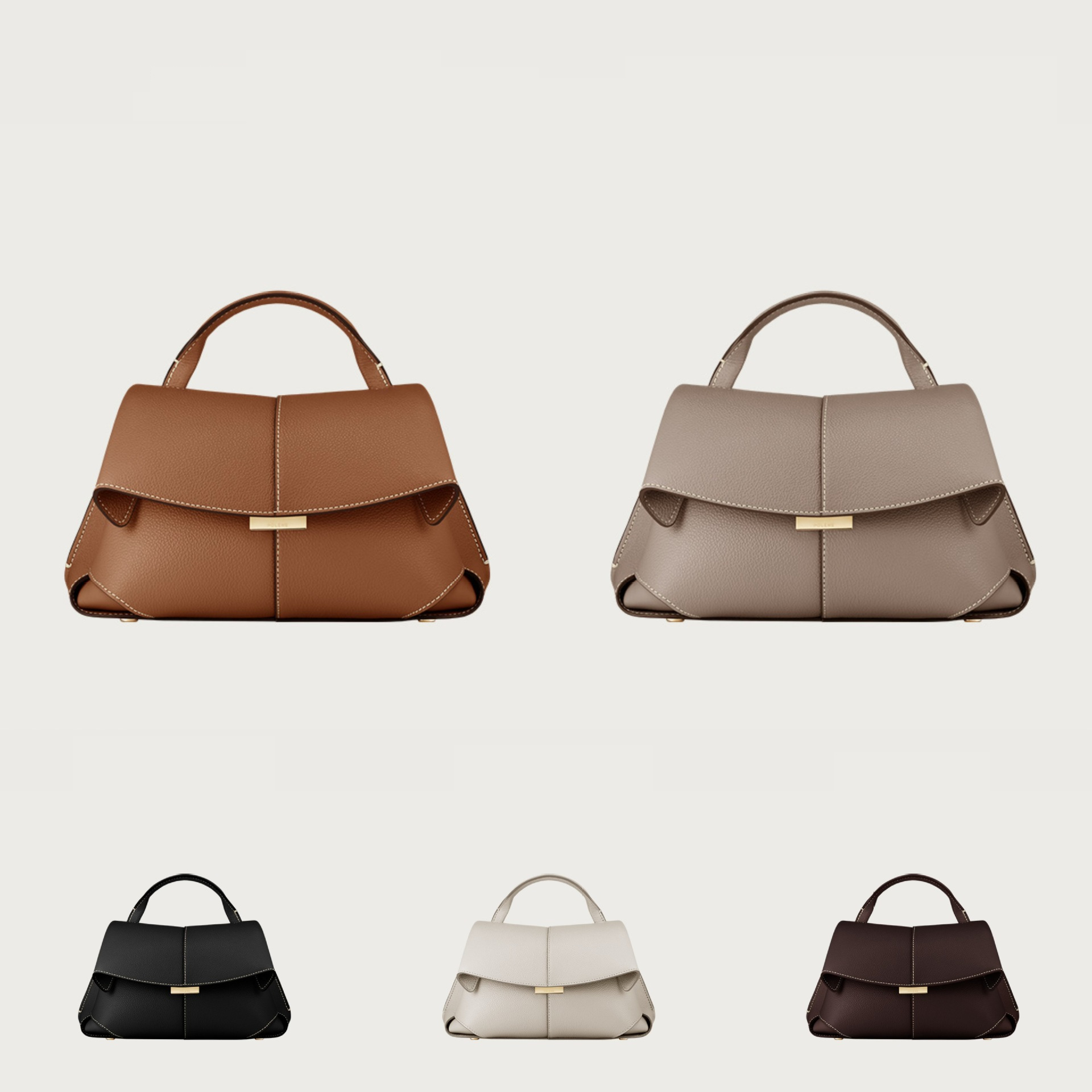 Luxury Genuine Leather Handbag — Classic Design for Daily Use