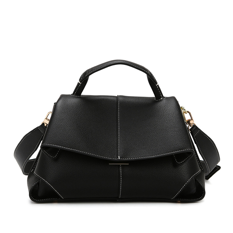  New Niche Women'S Bags, Fashionable, High-End, Versatile Crossbody Bags, Soft Leather Casual Shoulder Bags, Women'S Bags-pliege