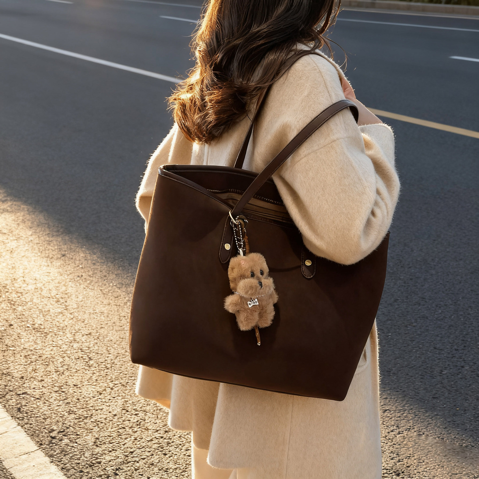 Tote Bag Large Capacity Women'S Bag New Retro Fashion Commuter Large Bag High Appearance Niche Design Women'S Shoulder Bag-pliege