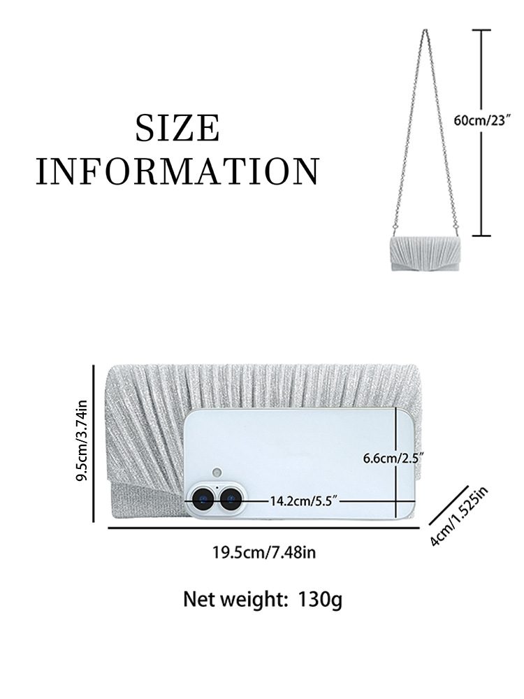 Premium PU/Leather Clutch — Sleek Design for Modern Women