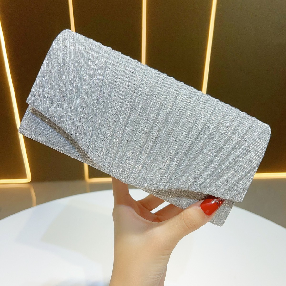 Premium PU/Leather Clutch — Sleek Design for Modern Women