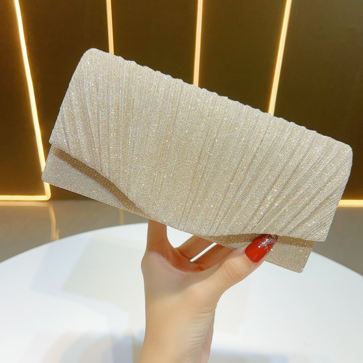 Premium PU/Leather Clutch — Sleek Design for Modern Women