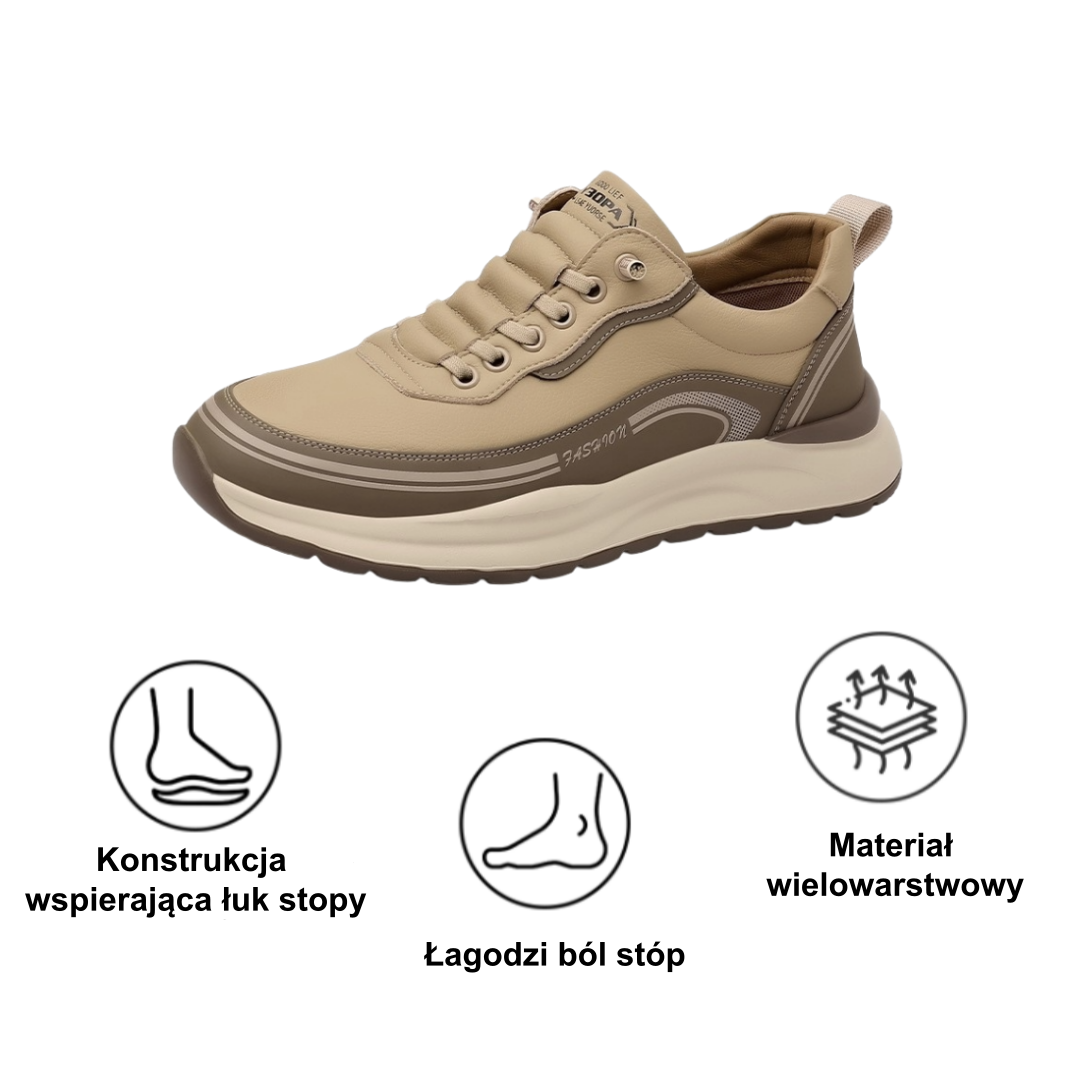 [⏰50% zniżki dzisiaj - nie przegap] Ergonomiczne buty trekkingowe - ✅️ Korygują styl chodzenia - Wyselekcjonowana włoska skóra