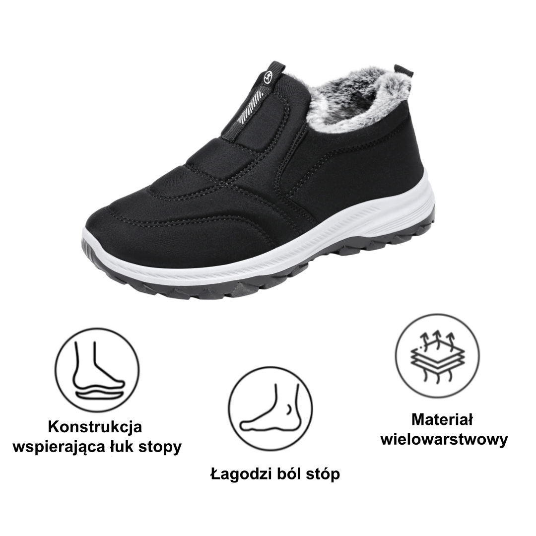 ⚡Ograniczona zniżka 50% —— Ergonomiczne buty ortopedyczne z futrzaną wyściółką, łagodzą ból stóp, pleców i stawów, unisex