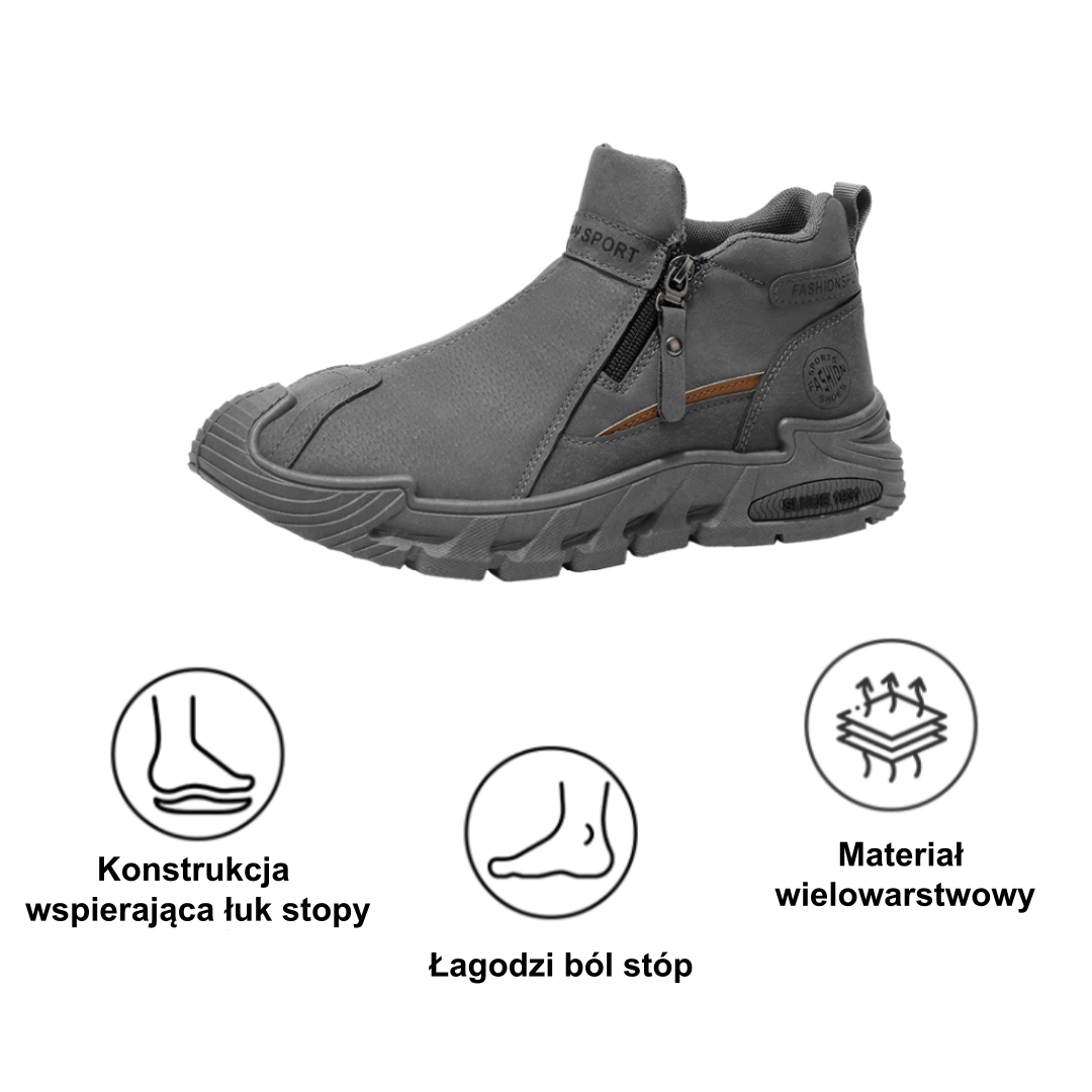 【⏰50% zniżki dzisiaj - nie przegap】Ergonomiczne buty ortopedyczne – ✅️ Korygują postawę podczas chodzenia – Wodoodporne i antypoślizgowe 👞Wykonane z oryginalnej australijskiej skóry bydlęcej