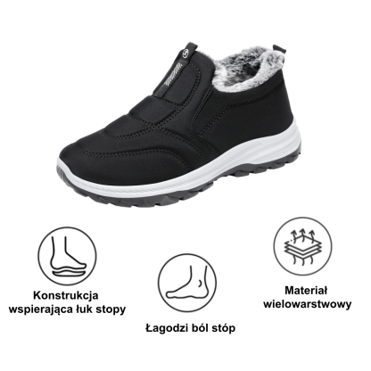 ⚡Ograniczona zniżka 50% —— Ergonomiczne buty ortopedyczne z futrzaną wyściółką, łagodzą ból stóp, pleców i stawów, unisex