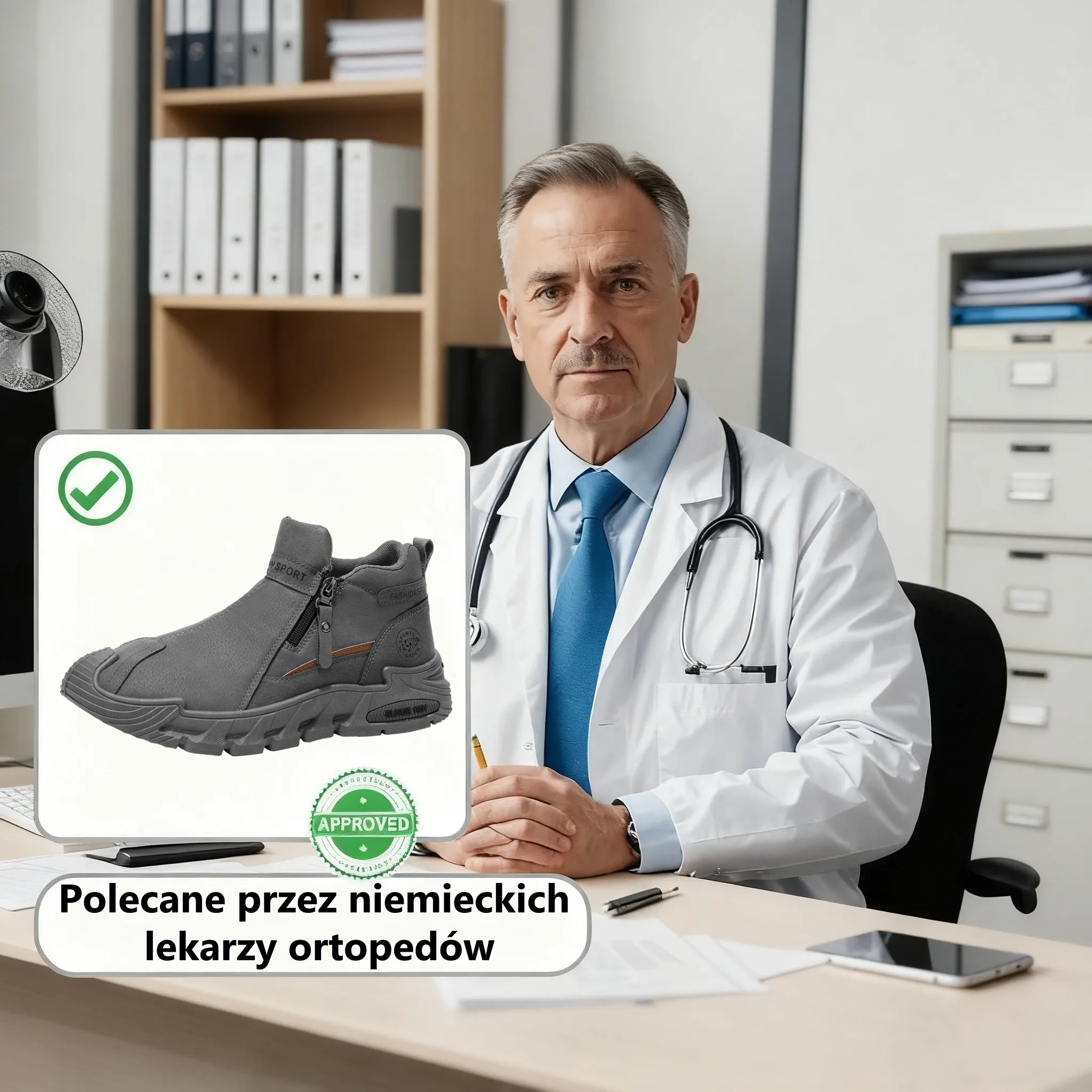 【⏰50% zniżki dzisiaj - nie przegap】Ergonomiczne buty ortopedyczne – ✅️ Korygują postawę podczas chodzenia – Wodoodporne i antypoślizgowe 👞Wyselekcjonowana włoska skóra