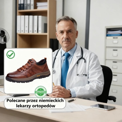 【⏰50% zniżki dzisiaj - nie przegap】Ergonomiczne buty ortopedyczne – ✅️ Korygują postawę podczas chodzenia – Wodoodporne i antypoślizgowe 👞Wyselekcjonowana włoska skóra