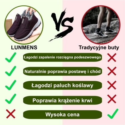 ⚡Ograniczona zniżka 50% —— Ergonomiczne buty ortopedyczne z futrzaną wyściółką, łagodzą ból stóp, pleców i stawów, unisex