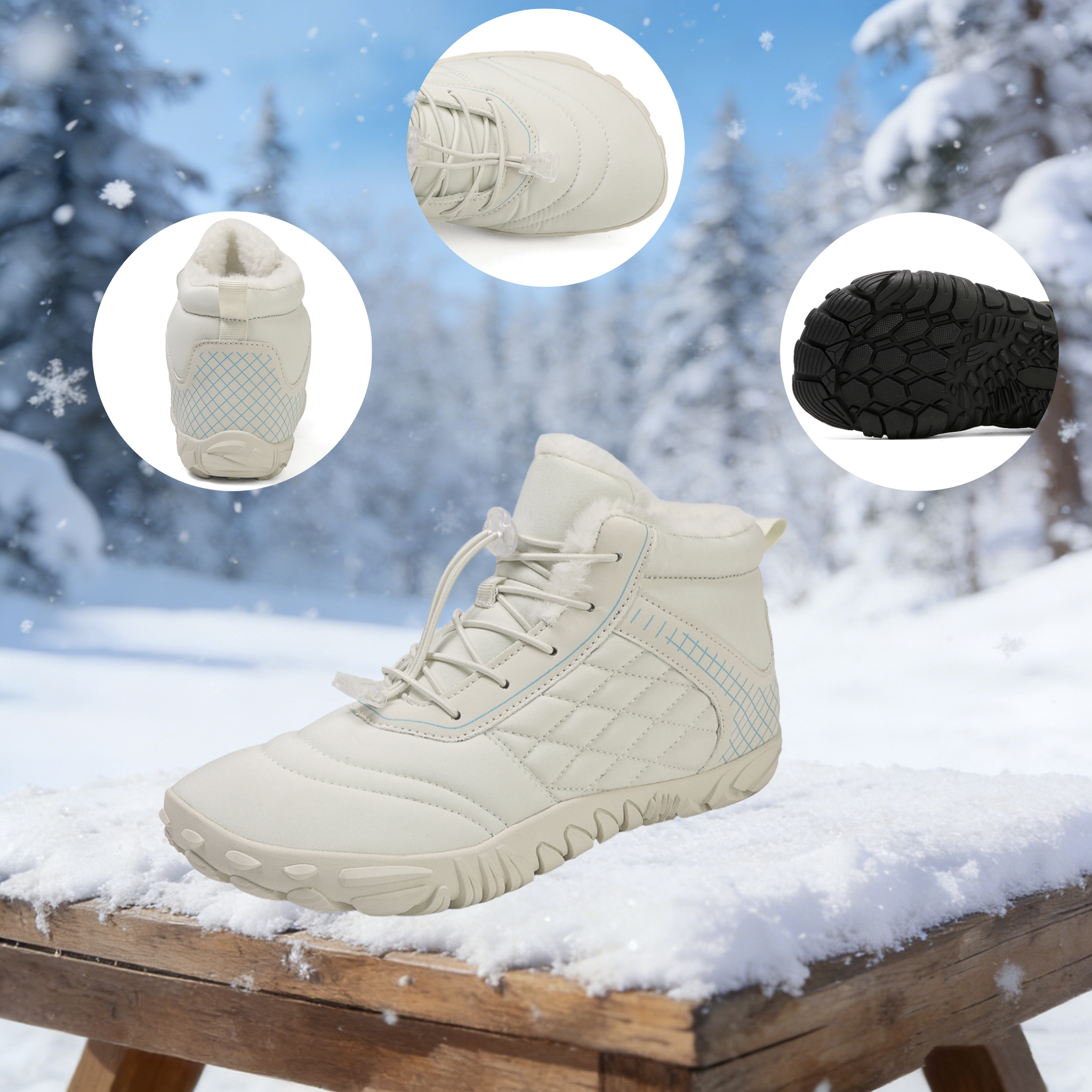 【⏰50% zniżki dzisiaj - nie przegap】Ergonomiczne, ciepłe buty zimowe – ✅️Korygują postawę podczas chodzenia – Wodoodporne i antypoślizgowe 👞