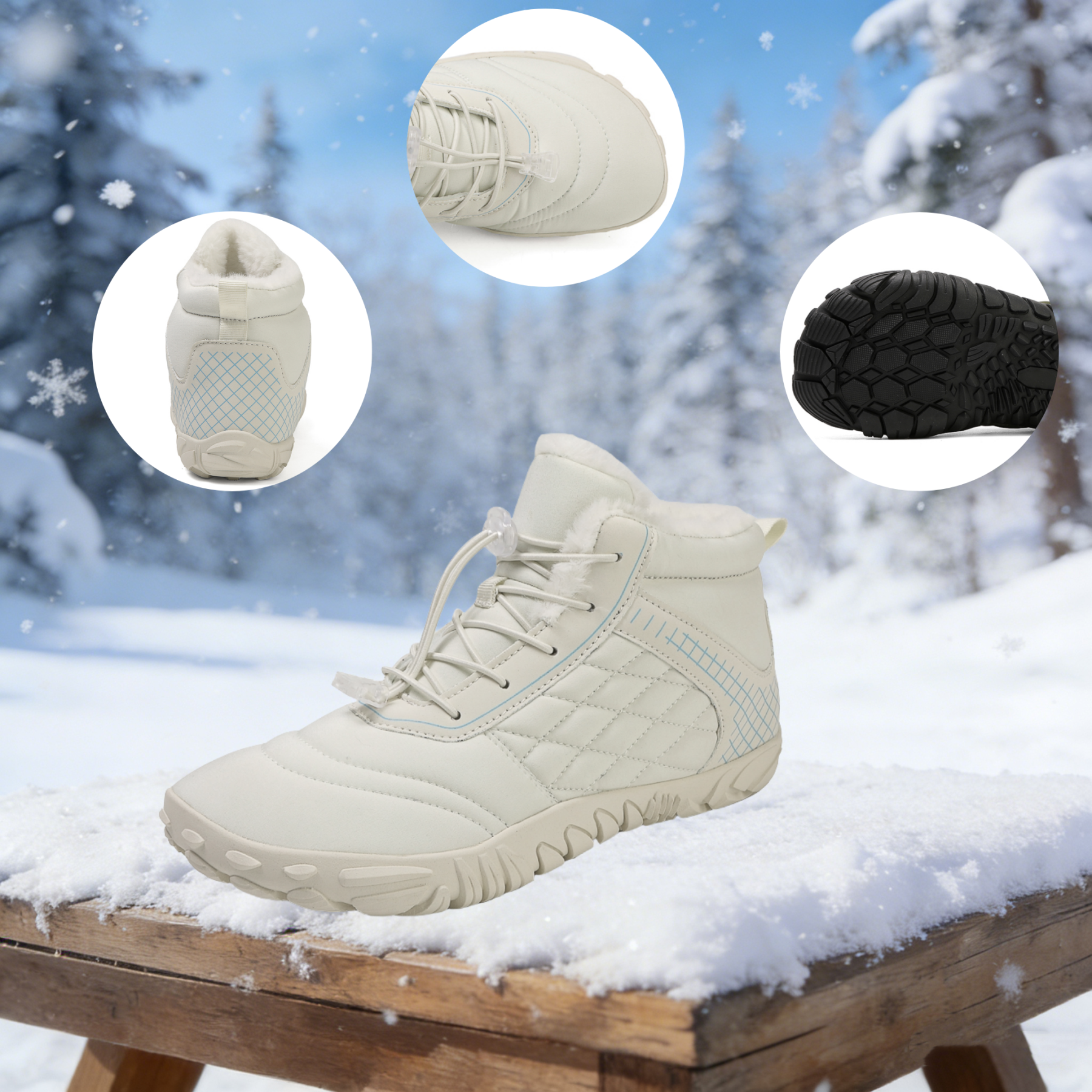 【⏰50% zniżki dzisiaj - nie przegap】Ergonomiczne, ciepłe buty zimowe – ✅️Korygują postawę podczas chodzenia – Wodoodporne i antypoślizgowe 👞