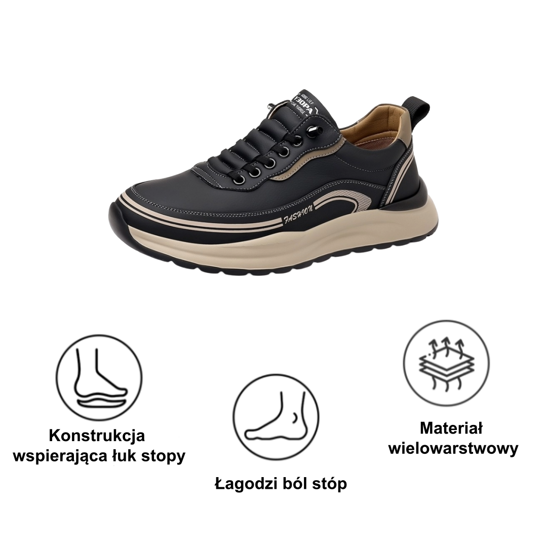 [⏰50% zniżki dzisiaj - nie przegap] Ergonomiczne buty trekkingowe - ✅️ Korygują styl chodzenia - Wyselekcjonowana włoska skóra