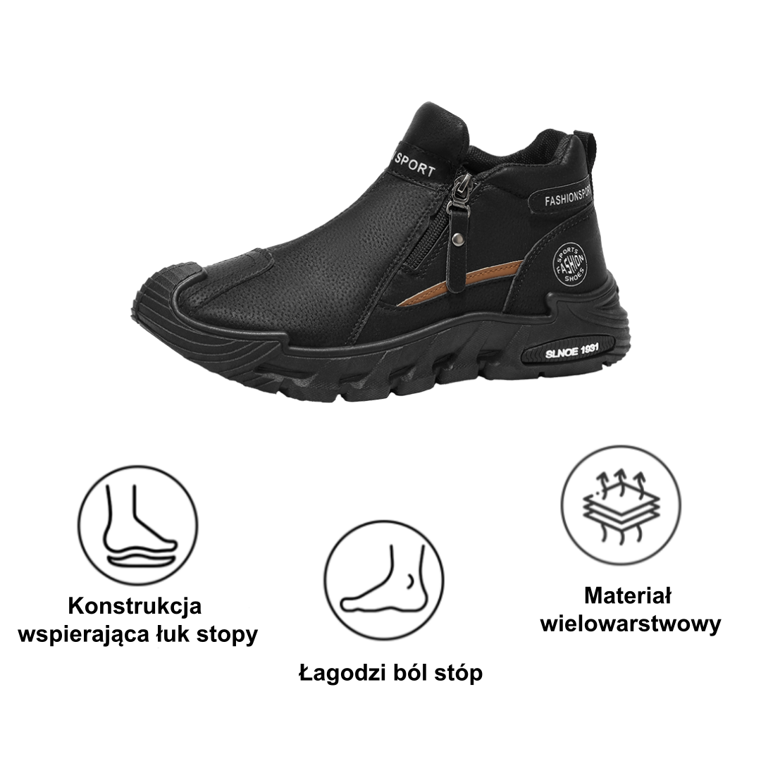 【⏰50% zniżki dzisiaj - nie przegap】Ergonomiczne buty ortopedyczne – ✅️ Korygują postawę podczas chodzenia – Wodoodporne i antypoślizgowe 👞Wyselekcjonowana włoska skóra